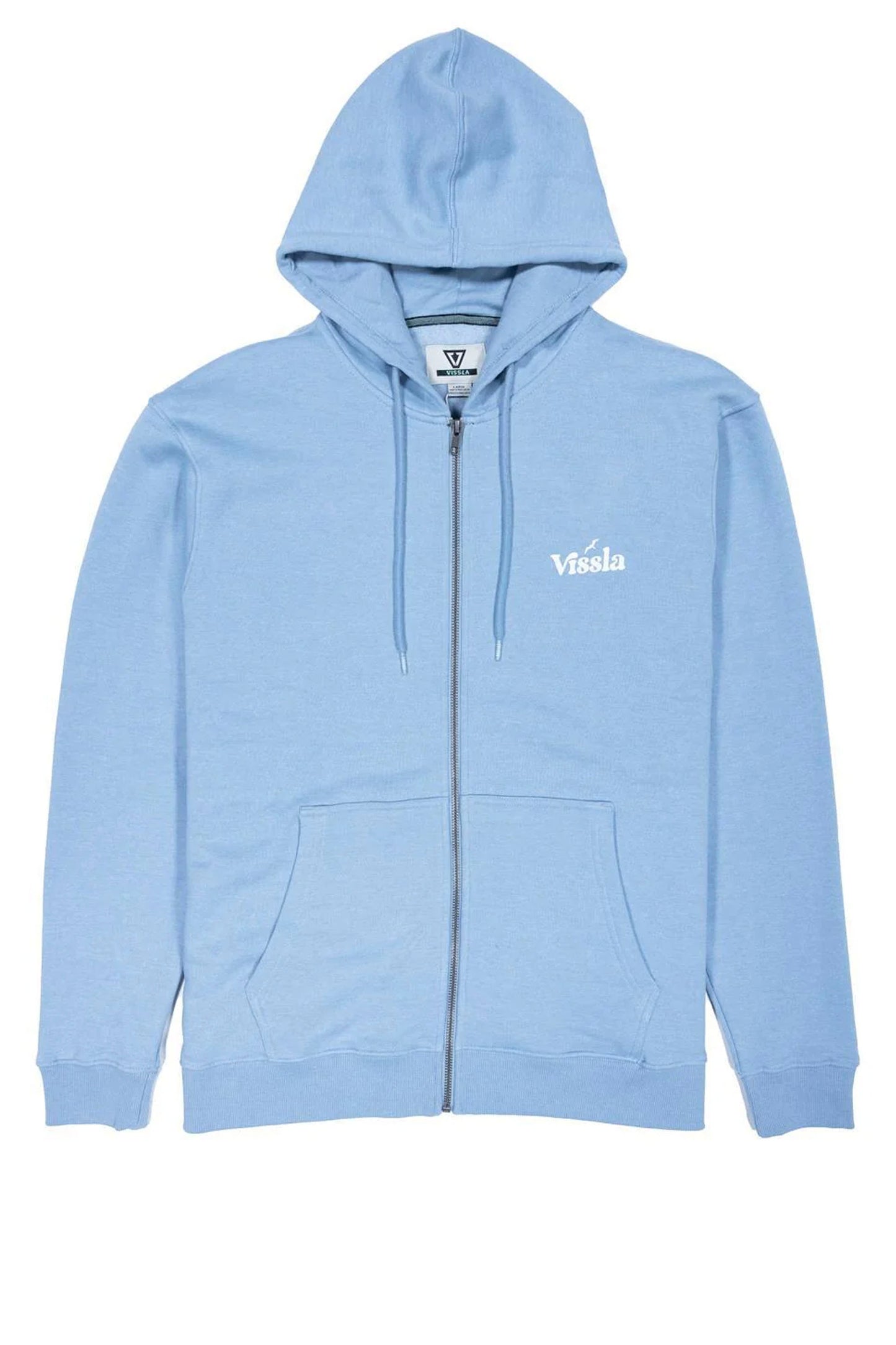 VISSLA Extra Strength eco fleece zip hoodie in recycled polyester and cotton