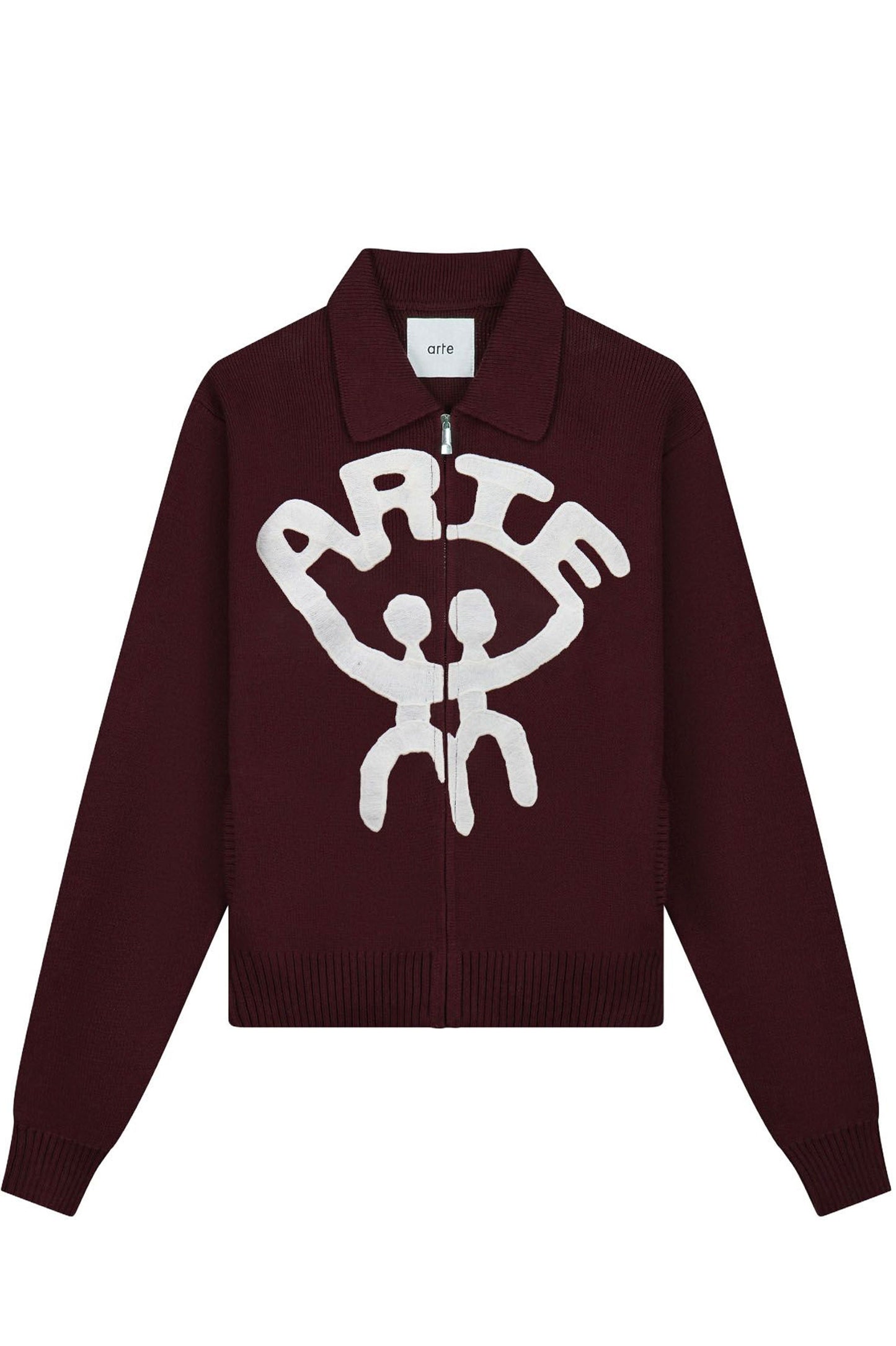 Pukas Surf Shop Man Jacket Arte All Together Cardigan Bordeaux