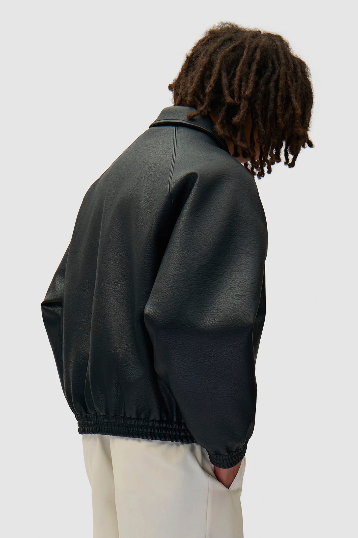 Pukas Surf Shop Arte Antwerp black leather jacket clean silhouette relaxed style