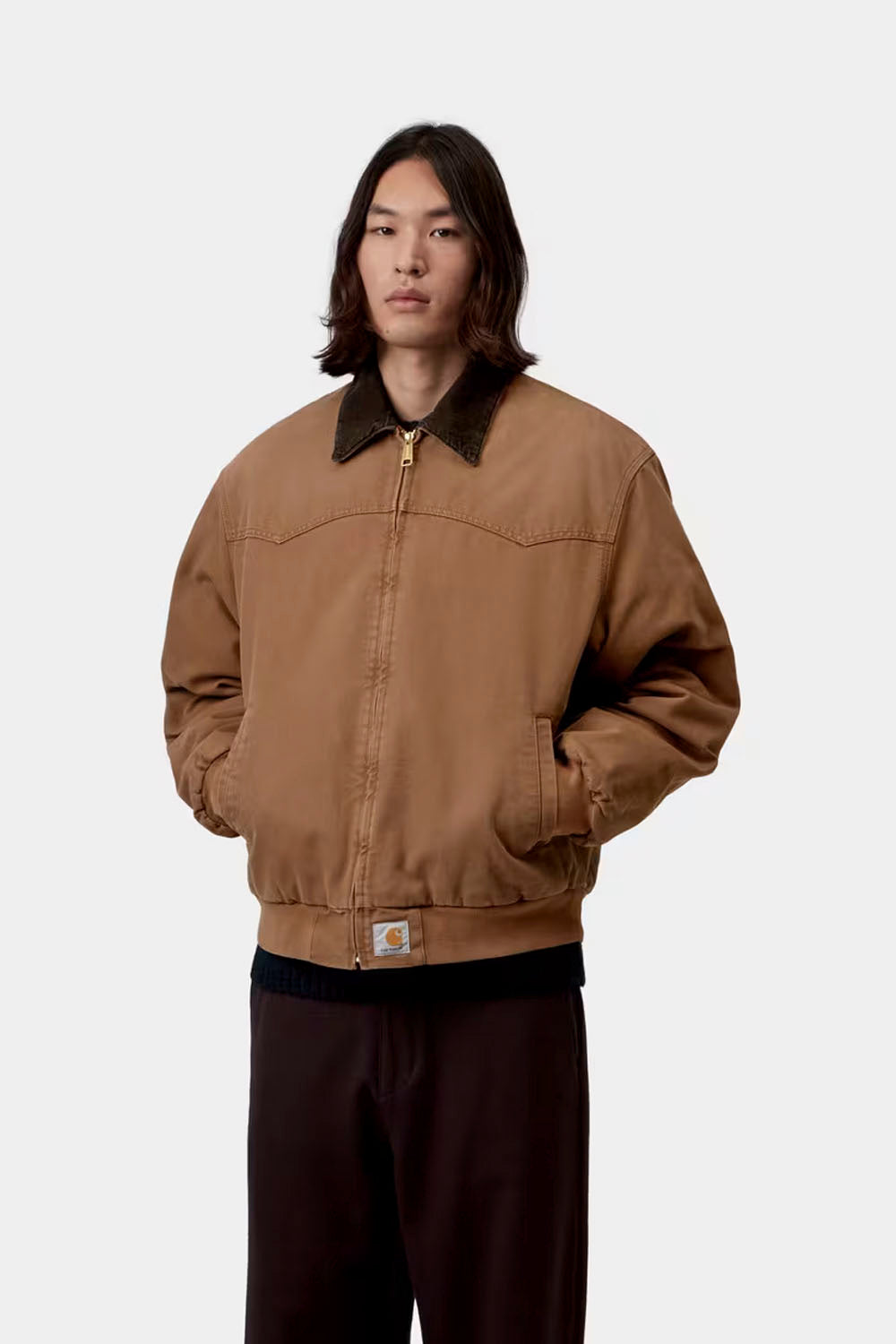 CARHARTT WIP OG Santa Fe Jacket Raven | Shop at PUKAS SURF SHOP