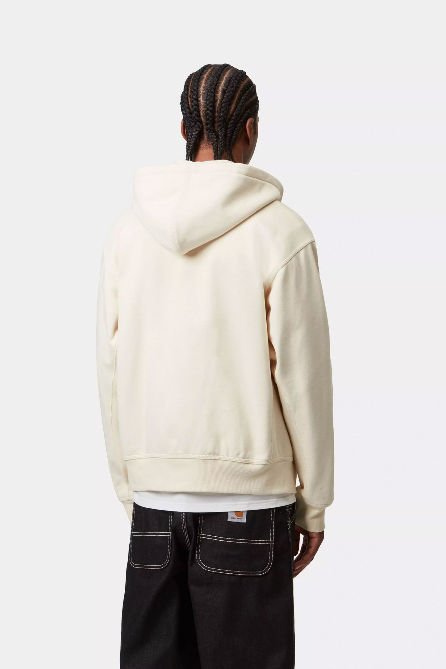 Pukas Surf Shop Carhartt Wip hooded jacket sweatshirt in natural