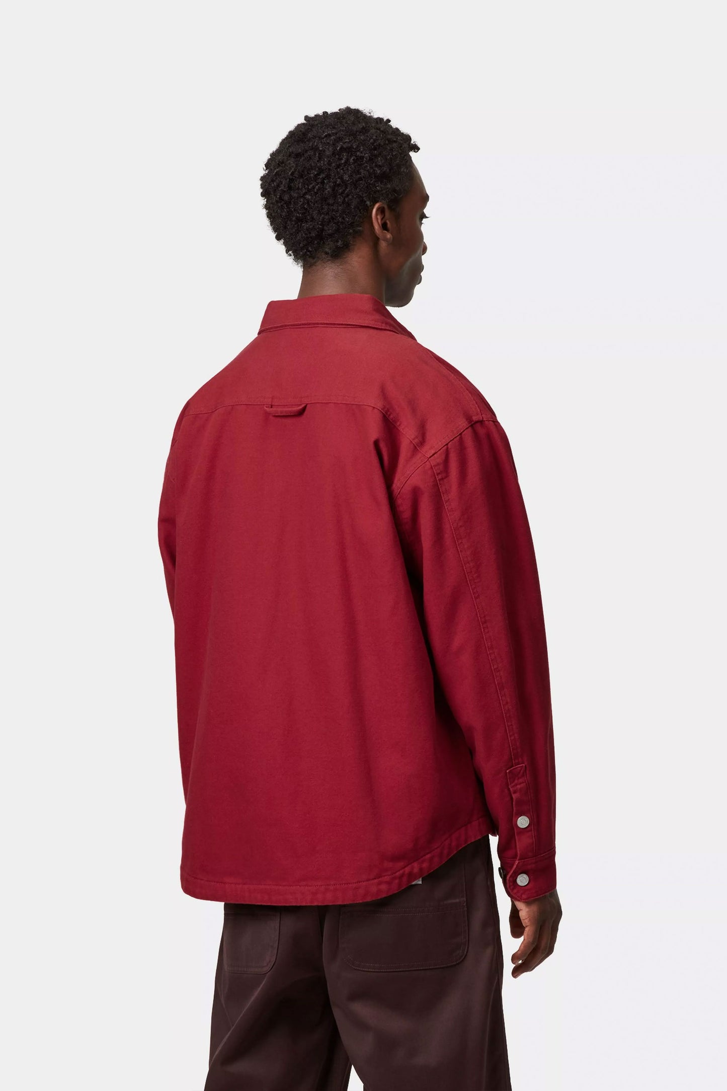 Pukas Surf Shop Carhartt WIP jacquard overshirt in scarlet