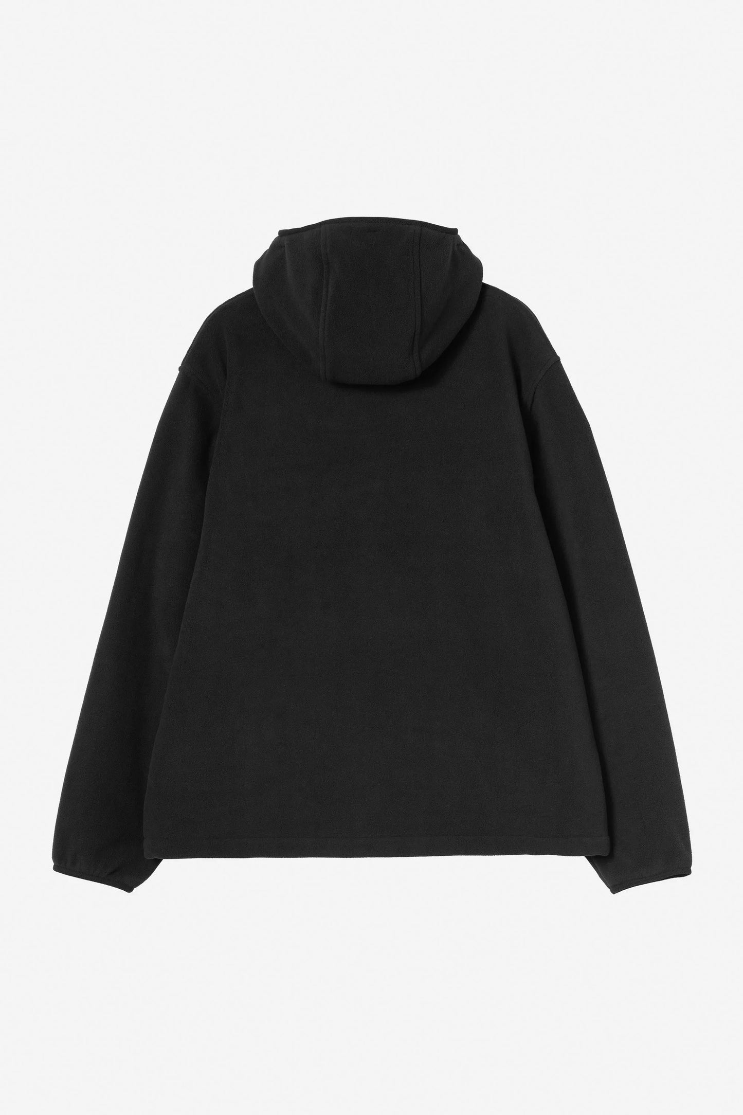 Pukas Surf Shop Carhartt WIP black mid-weight fleece liner with hood and mesh lining