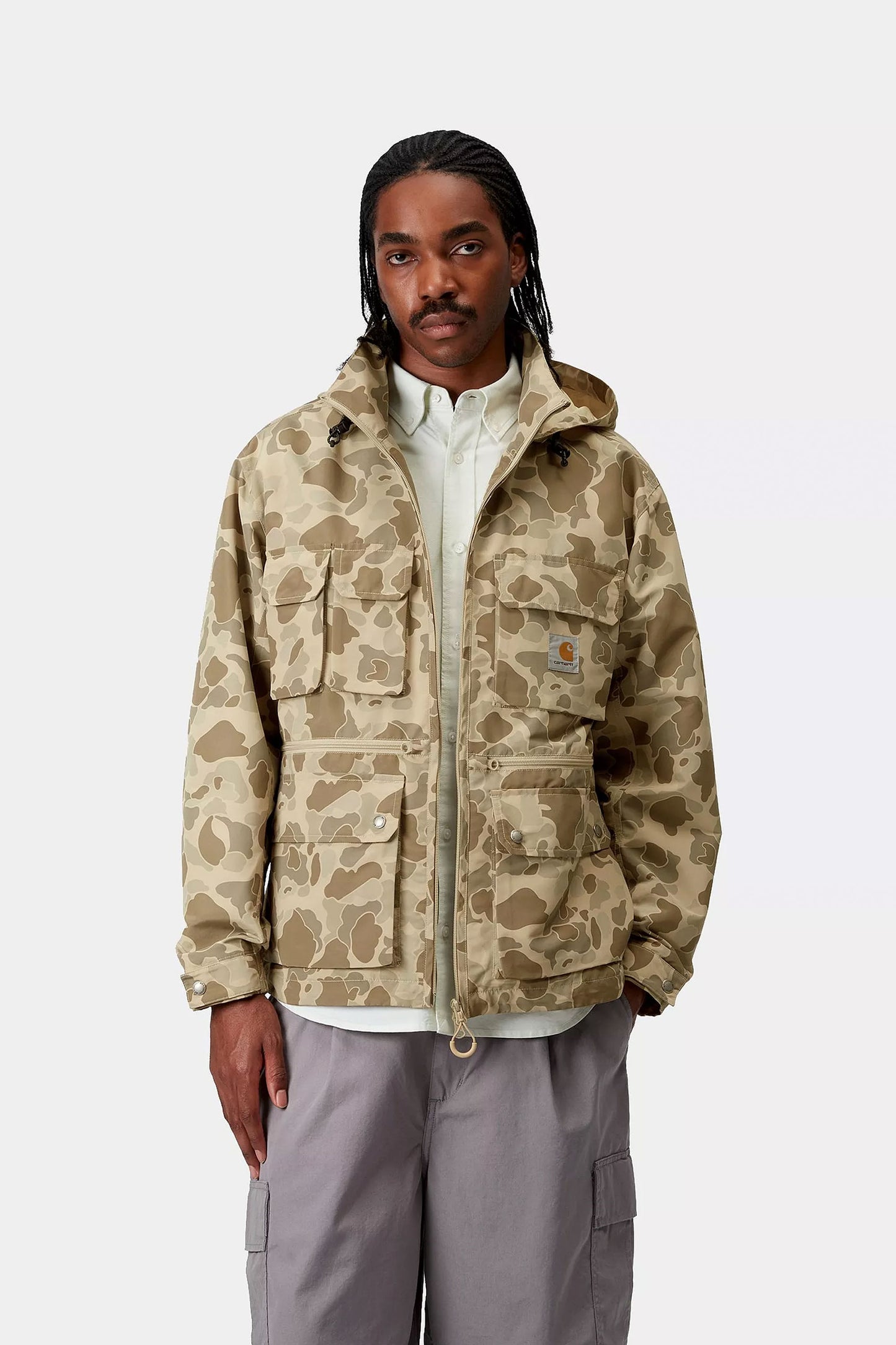 Pukas Surf Shop Man Jacket Carhartt Wip Irwin Jacket Camo