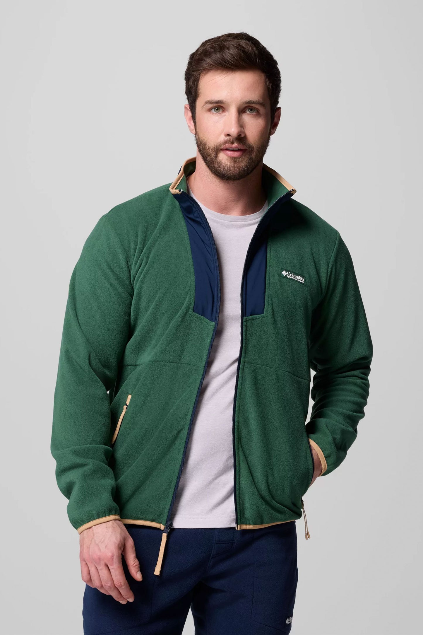 Pukas Surf Shop Columbia Sequoia Grove fleece jacket in Rain Forest