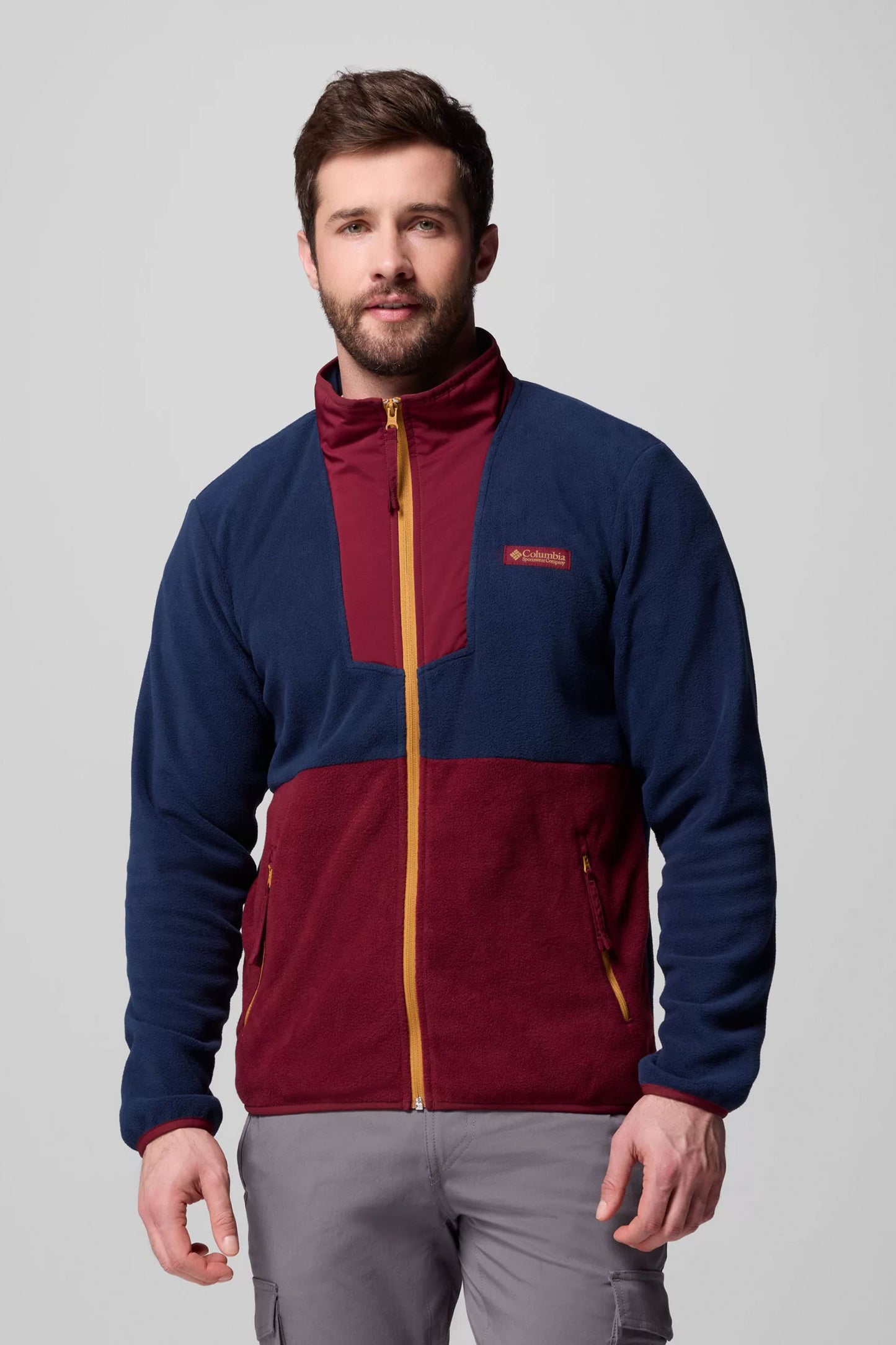 Pukas Surf Shop Columbia Sequoia Grove fleece jacket in Rich Wine