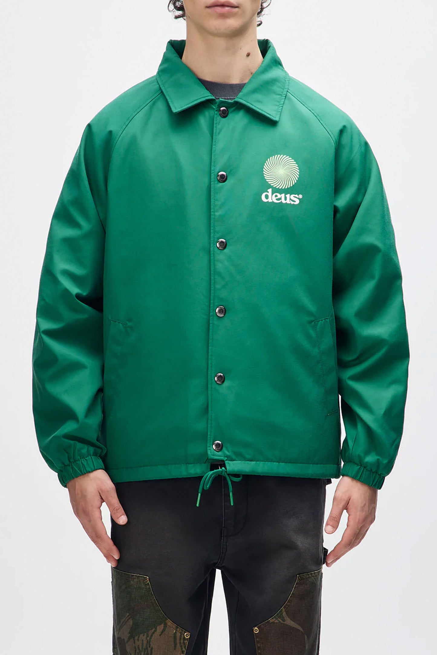 Pukas Surf Shop Man Jacket Deus Strata Coach Verdant Green