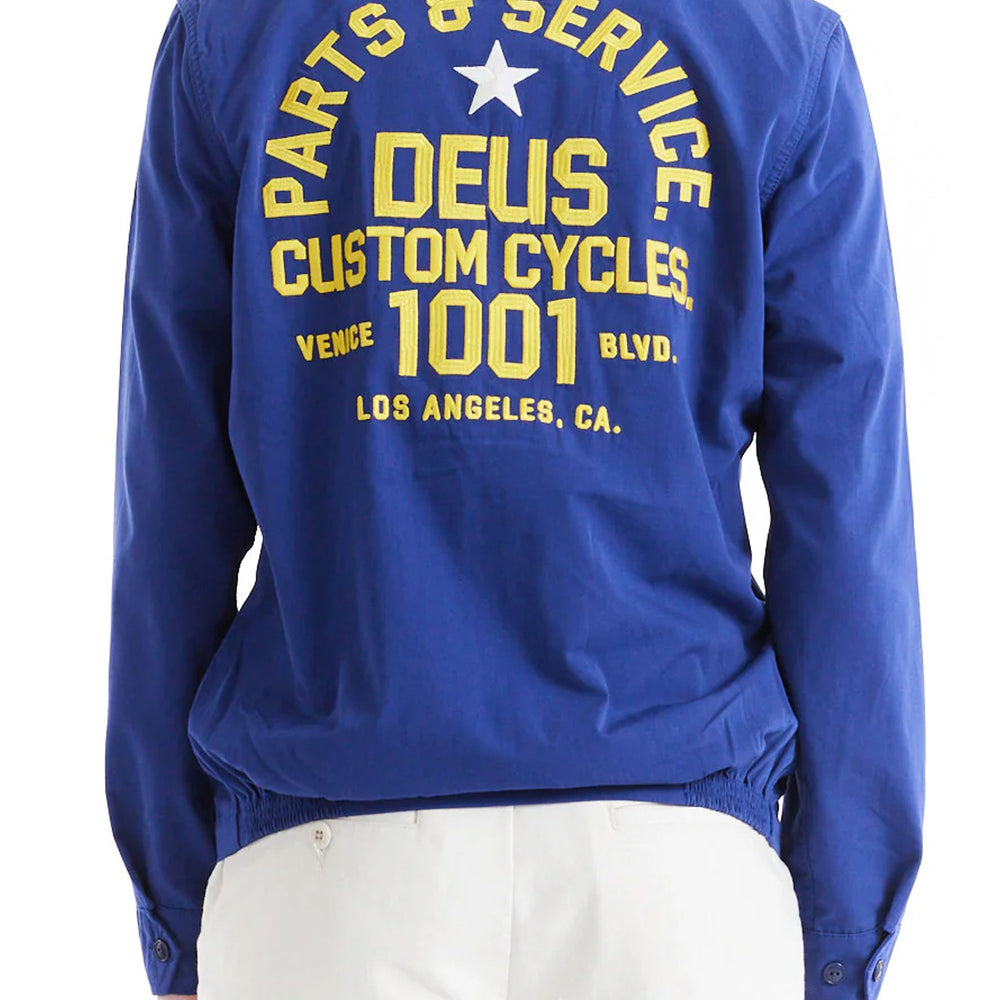 Pukas Surf Shop Man Jacket Deus Teller Drizzler Mechanic Blue