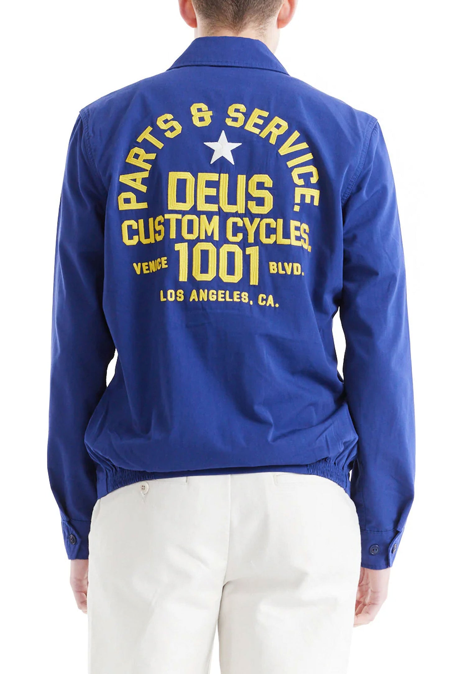 Pukas Surf Shop Man Jacket Deus Teller Drizzler Mechanic Blue