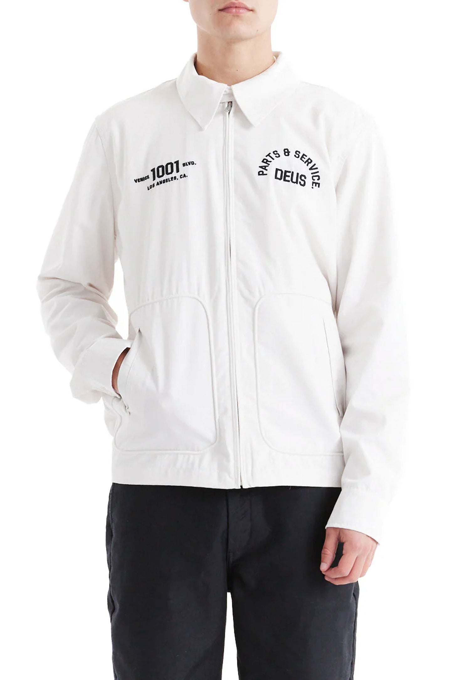 Pukas Surf Shop Man Jacket Deus Teller Drizzler Vintage White