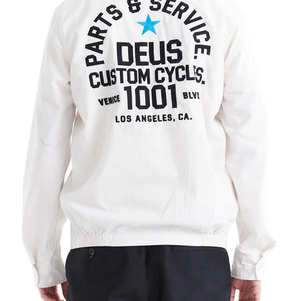 Pukas Surf Shop Man Jacket Deus Teller Drizzler Vintage White