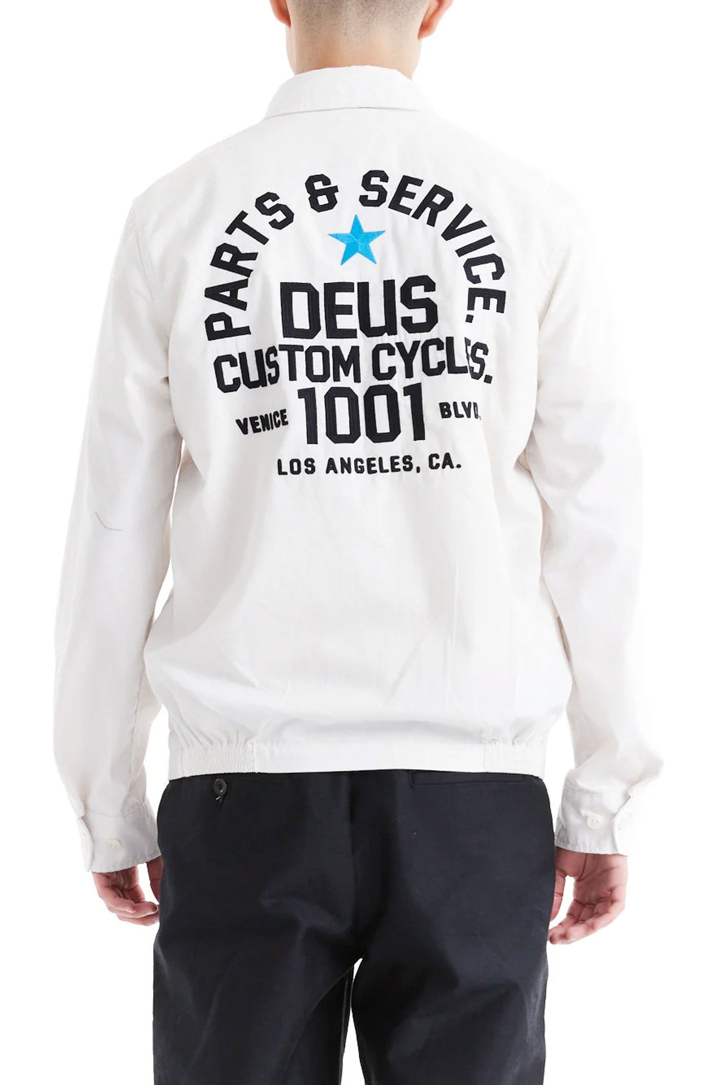 Pukas Surf Shop Man Jacket Deus Teller Drizzler Vintage White