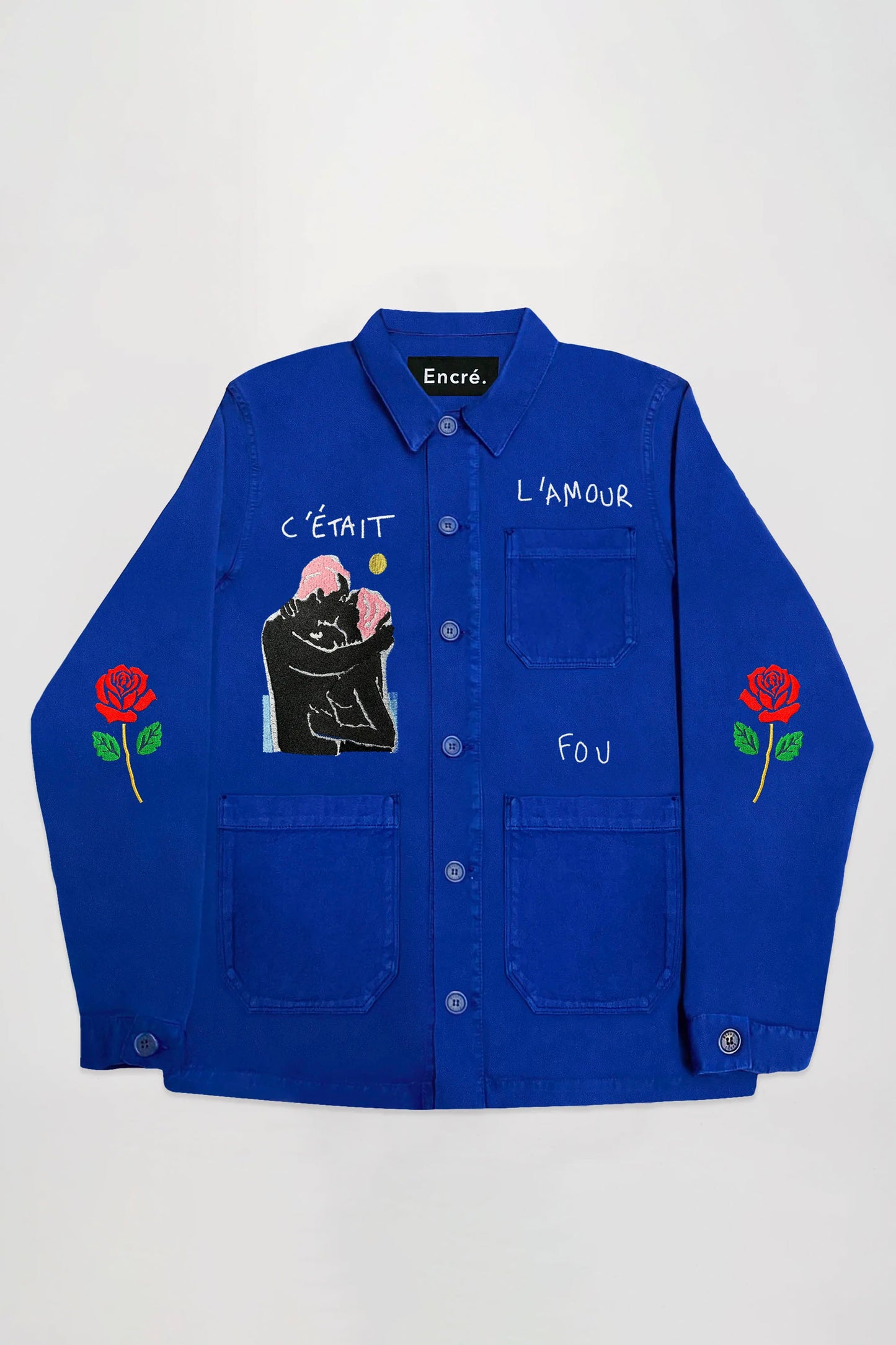 ENCRÉ blue c'était l'amour fou jacket - men's coastal lifestyle clothing at Pukas Surf Shop
