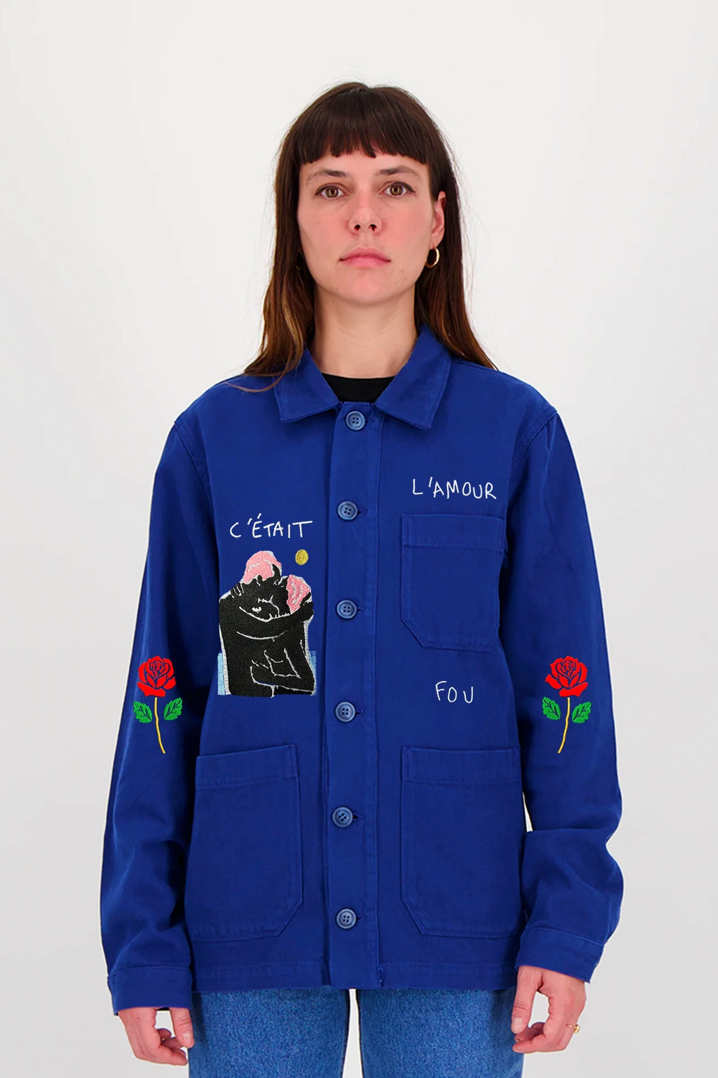 ENCRÉ blue c'était l'amour fou jacket - men's coastal lifestyle clothing at Pukas Surf Shop
