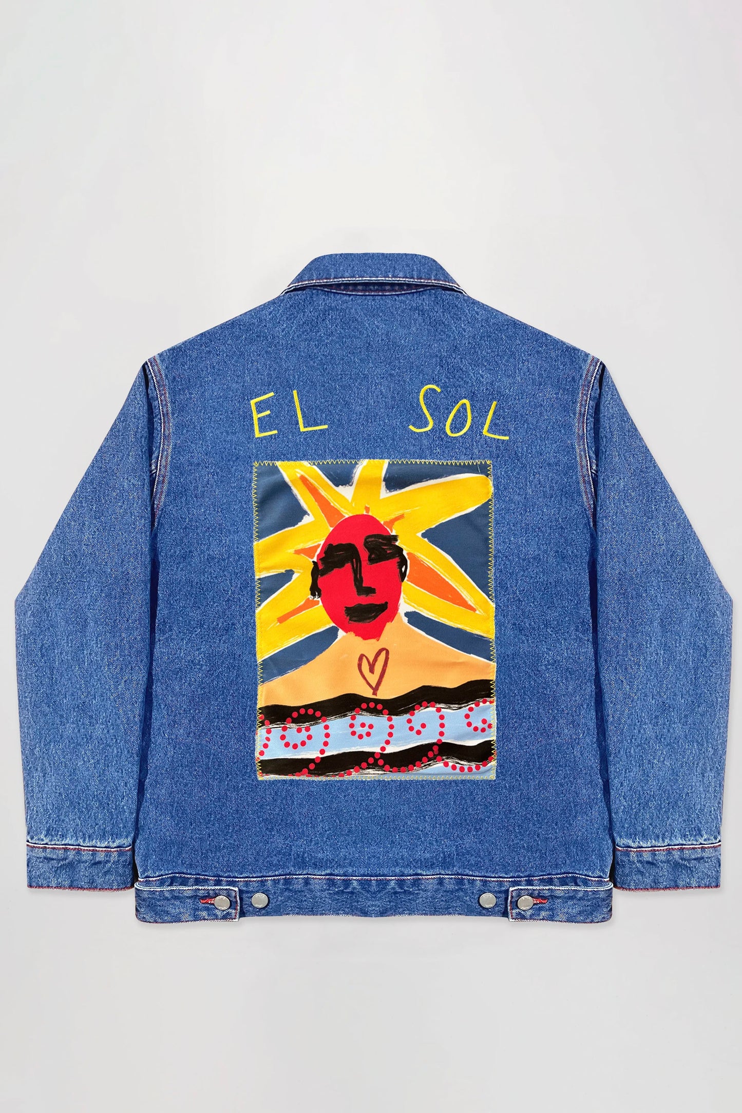 ENCRÉ El Sol Blue Denim Jacket - Coastal Essential for Men
