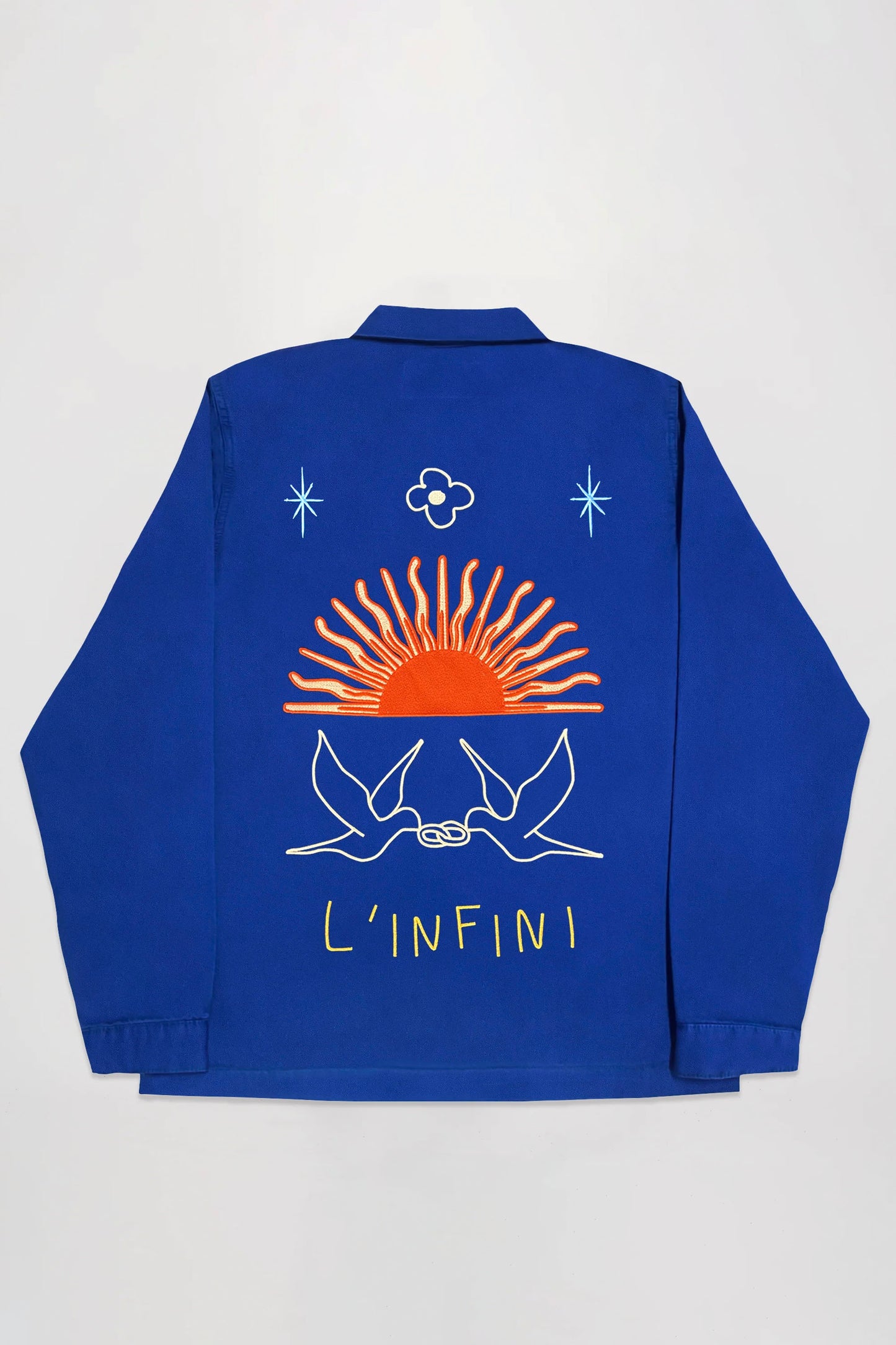 ENCRÉ L'Infini Blue Jacket - Premium Coastal Layering Piece for Men
