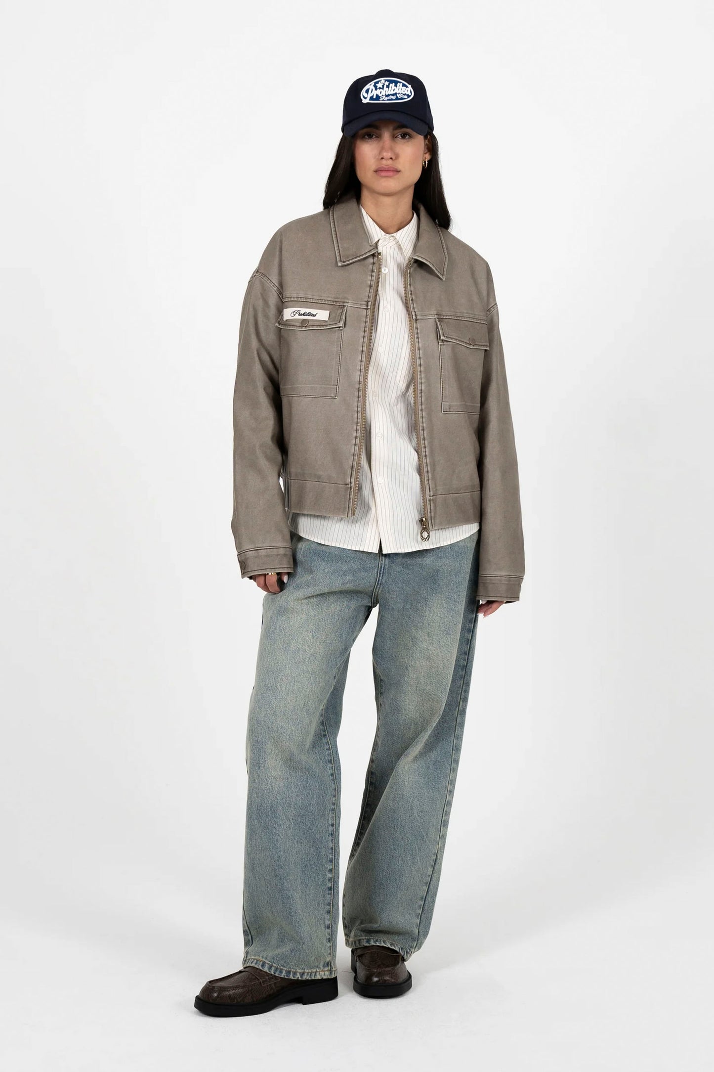 PROHIBITED brown speed jacket - men's coastal lifestyle clothing at Pukas Surf Shop
