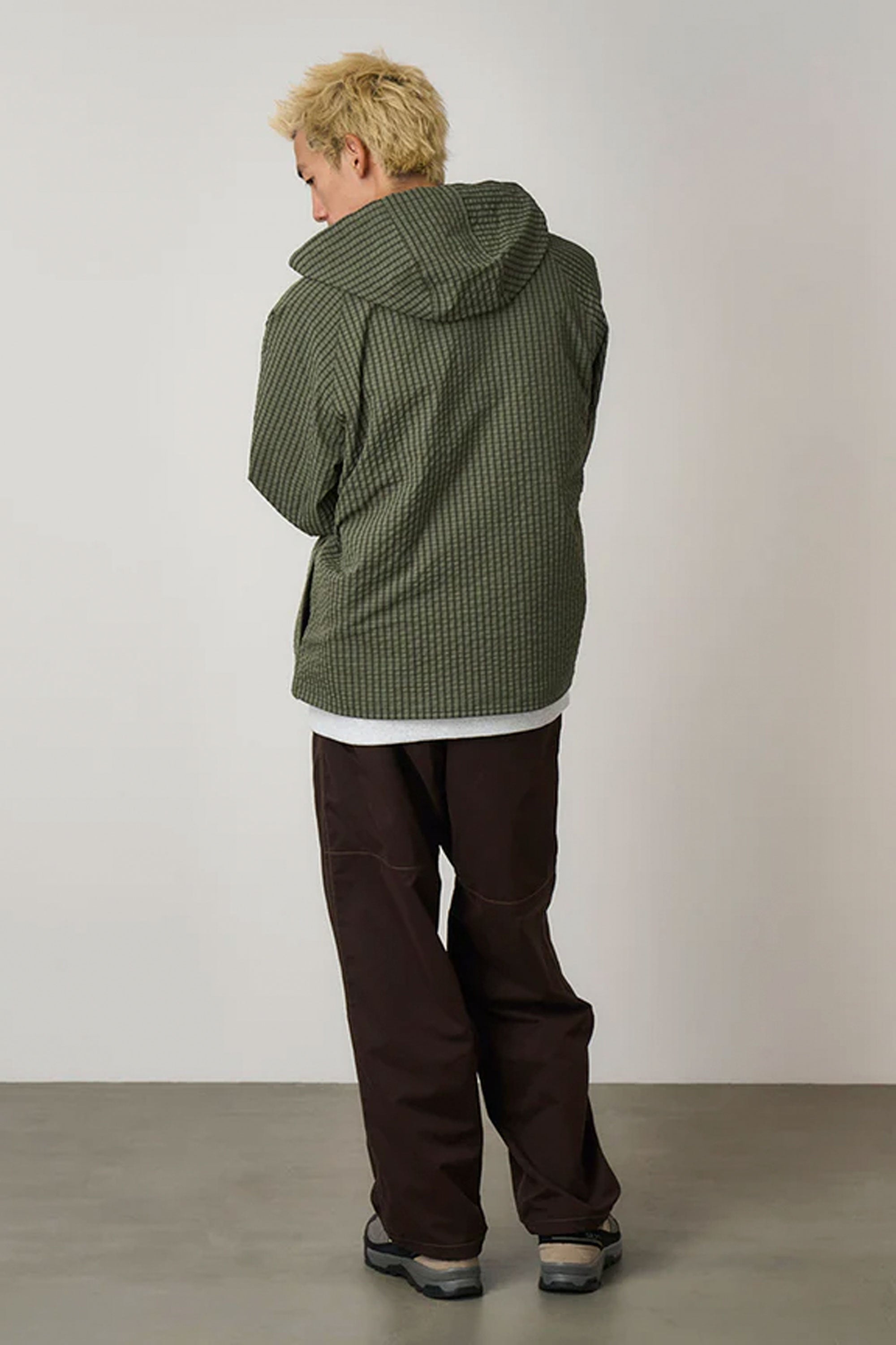 GRAMICCI NORTHSIDE PLAID HOODED JACKET OLIVE | Shop at PUKAS SURF SHOP