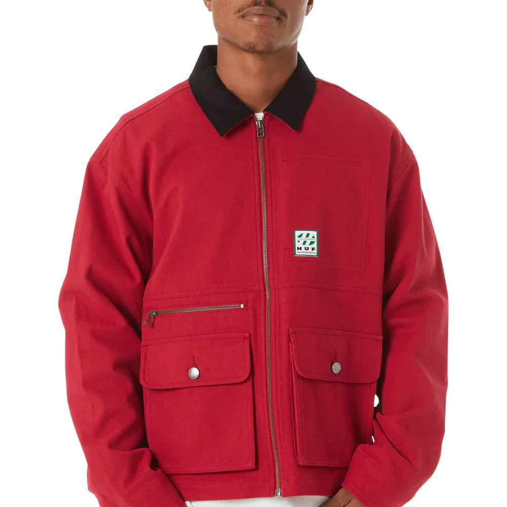 Pukas Surf Shop Man Jacket HUF Chilton Chore Cayenne