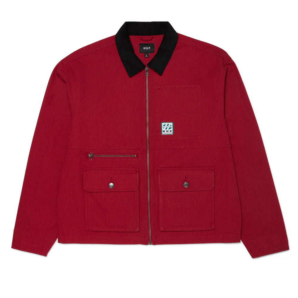 Pukas Surf Shop Man Jacket HUF Chilton Chore Cayenne