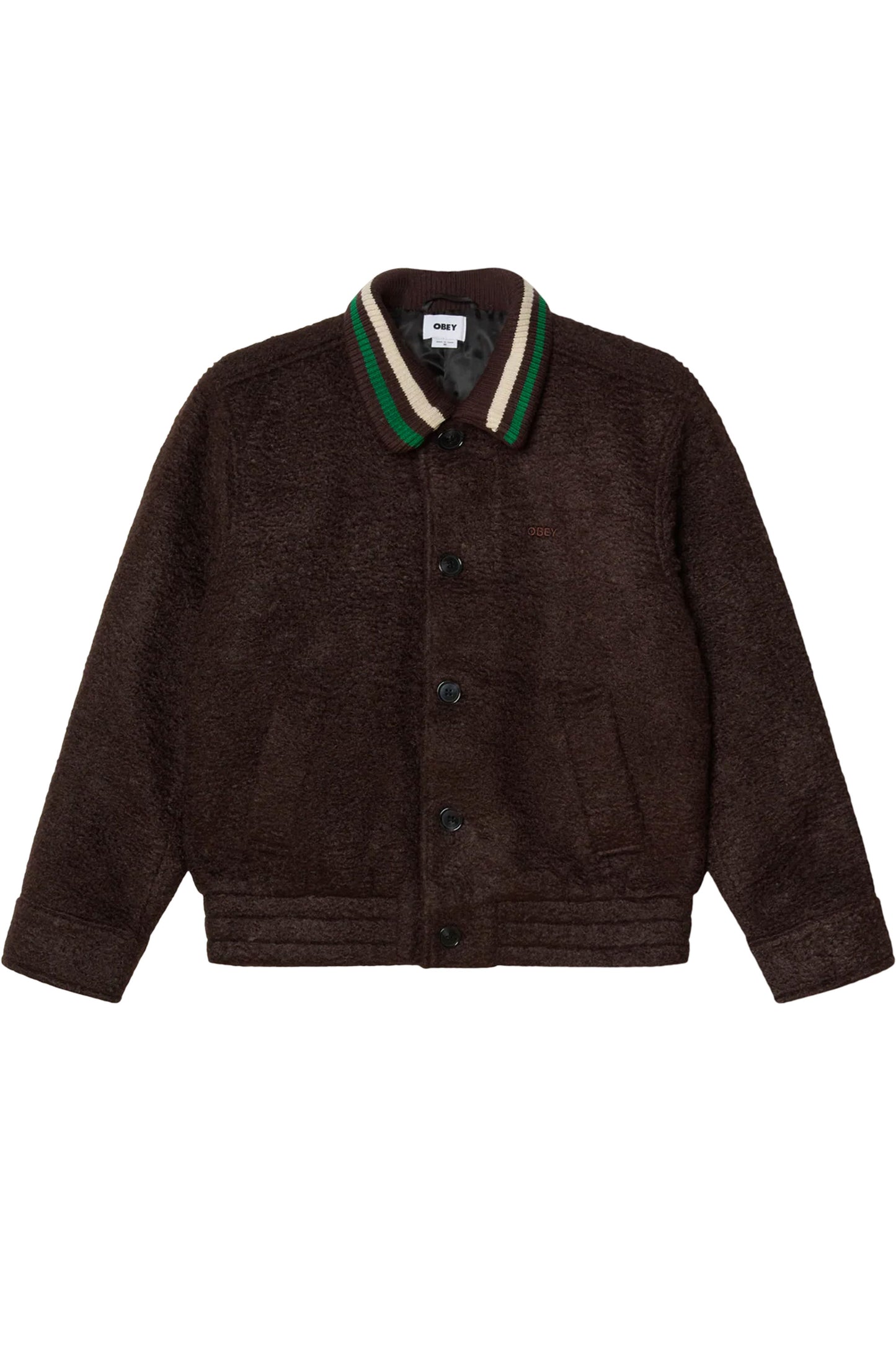 Obey dark brown jacket Pukas Surf Shop