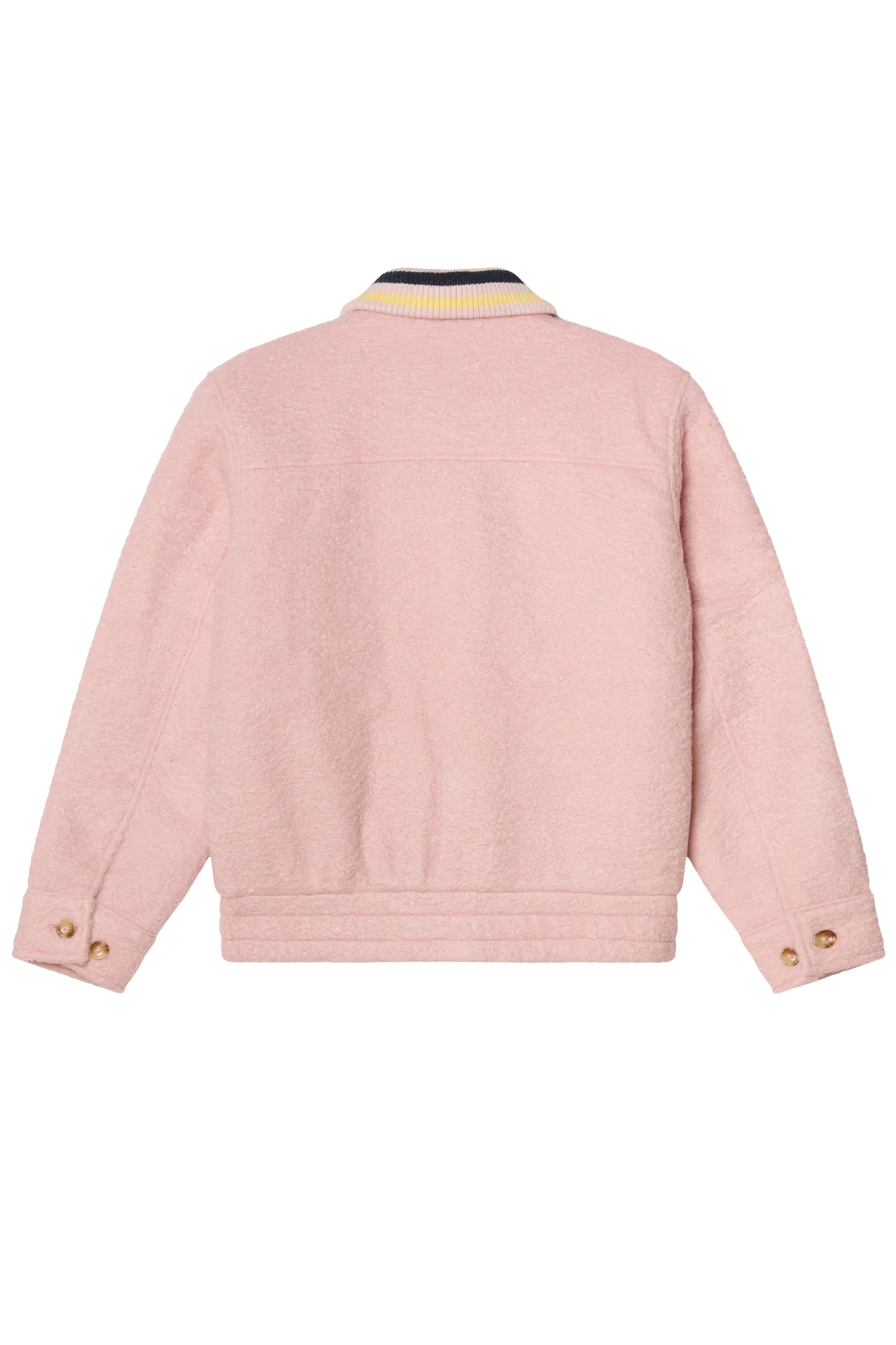 Obey Pink jacket with a striped collar Pukas Surf Shop