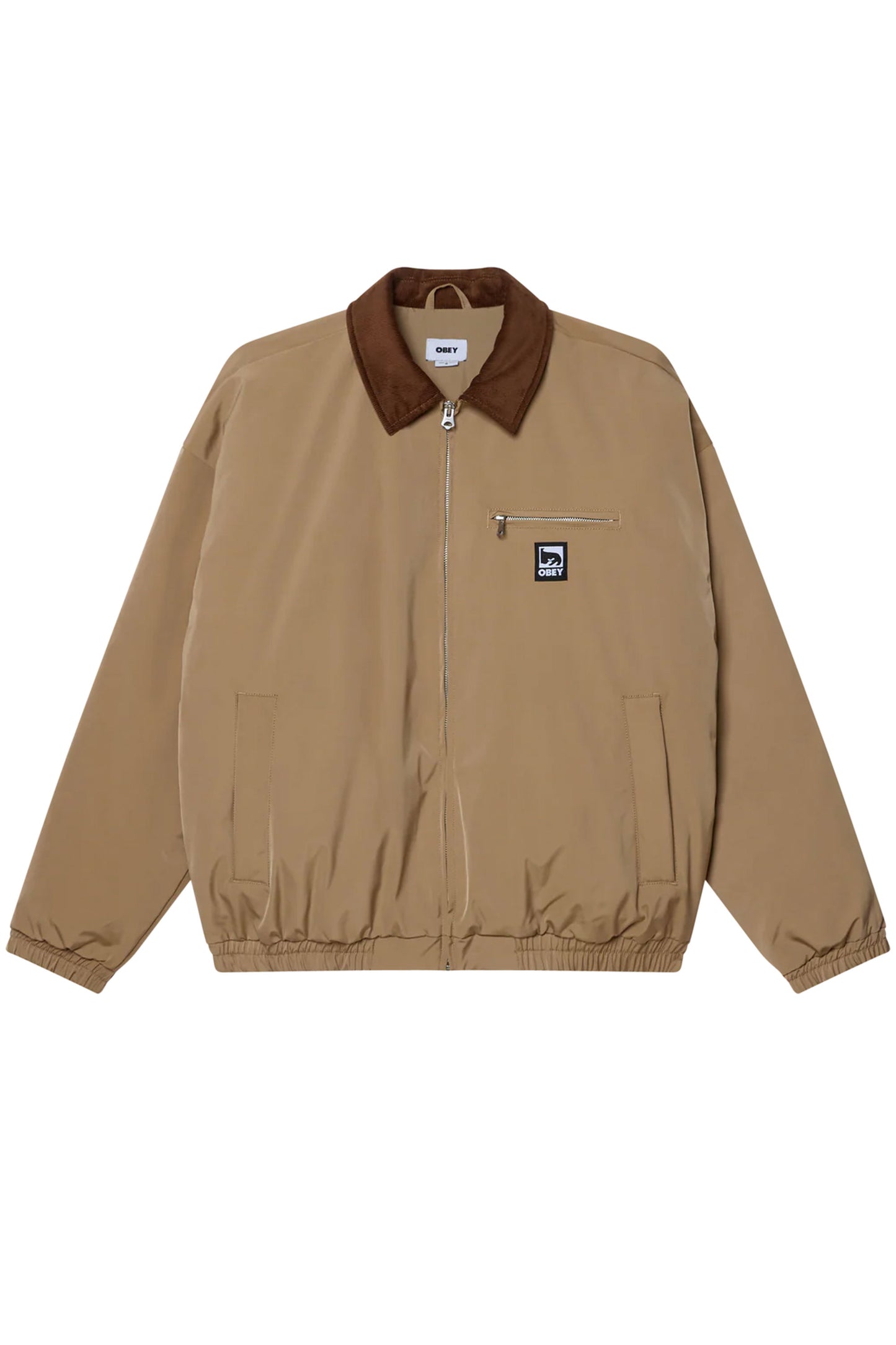 Vintage Beige bomber  with Obey logo Pukas Surf Shop