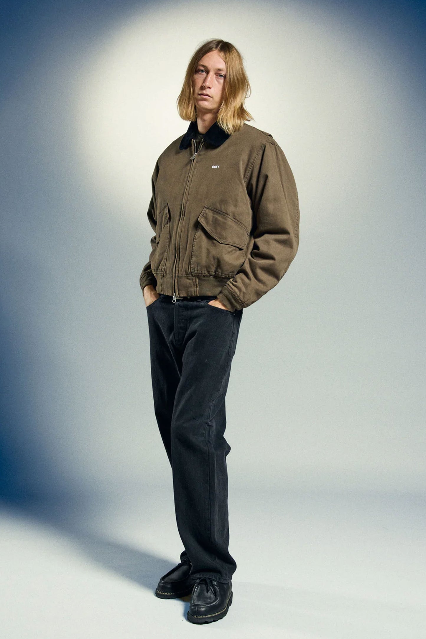 Obey brown jacket Pukas Surf Shop
