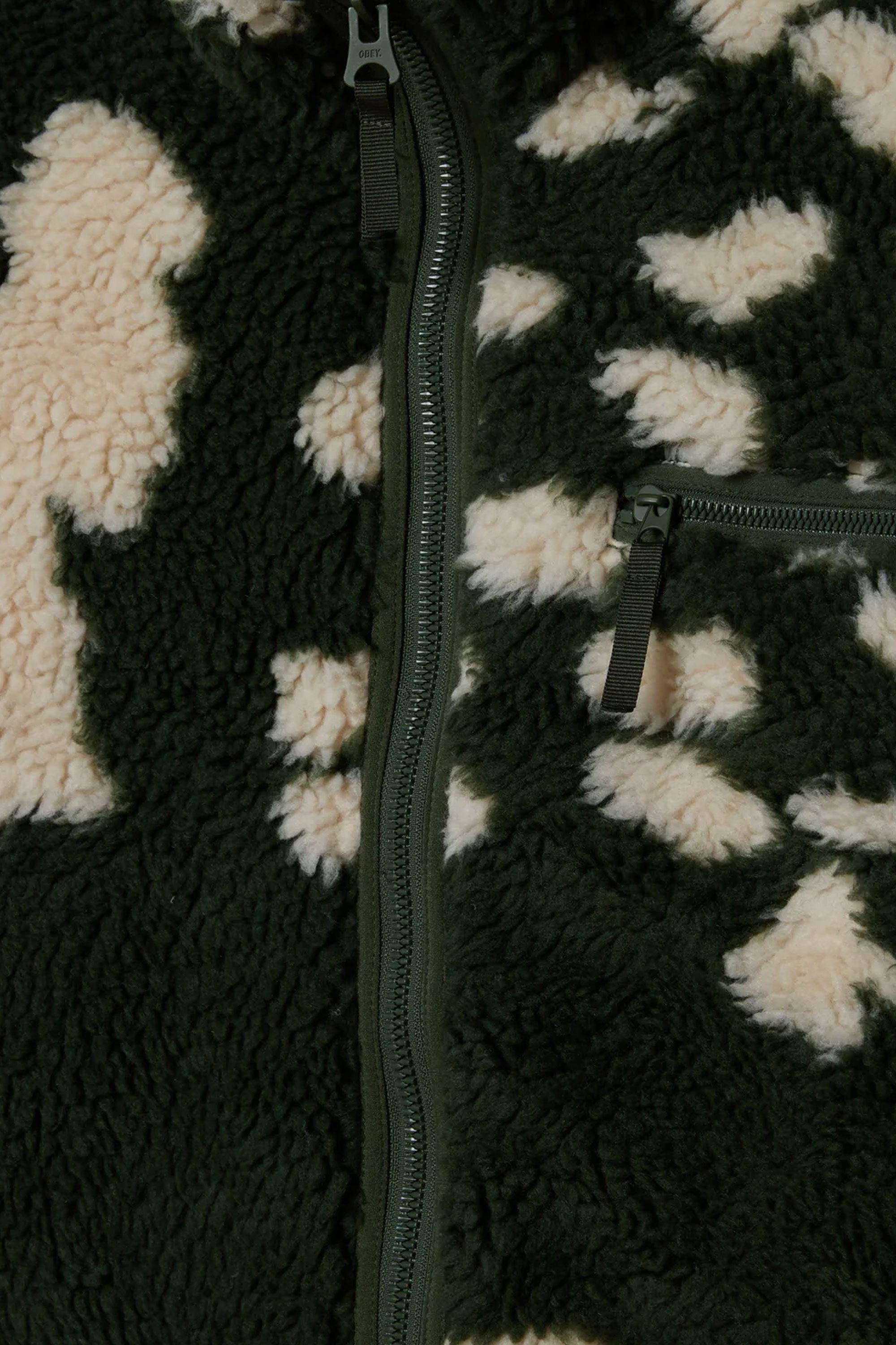 OBEY SHAGGY SHERPA JACKET | Shop at PUKAS SURF SHOP