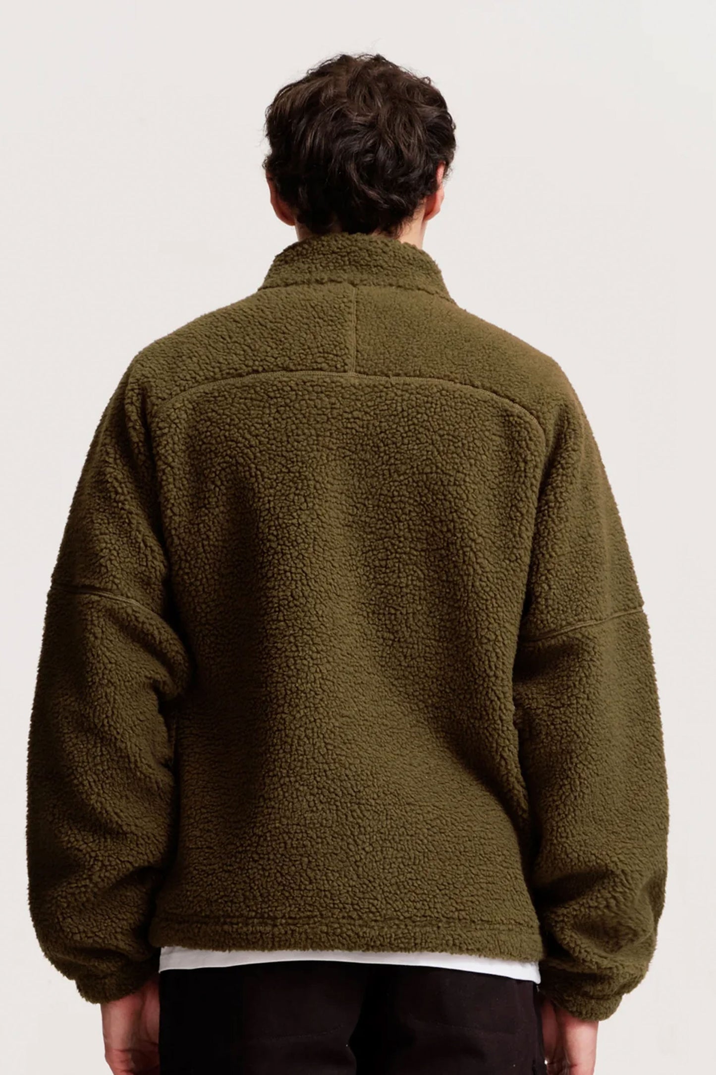 Pukas Surf Shop Man Jacket Parlez Ascend Fleece Moss 2