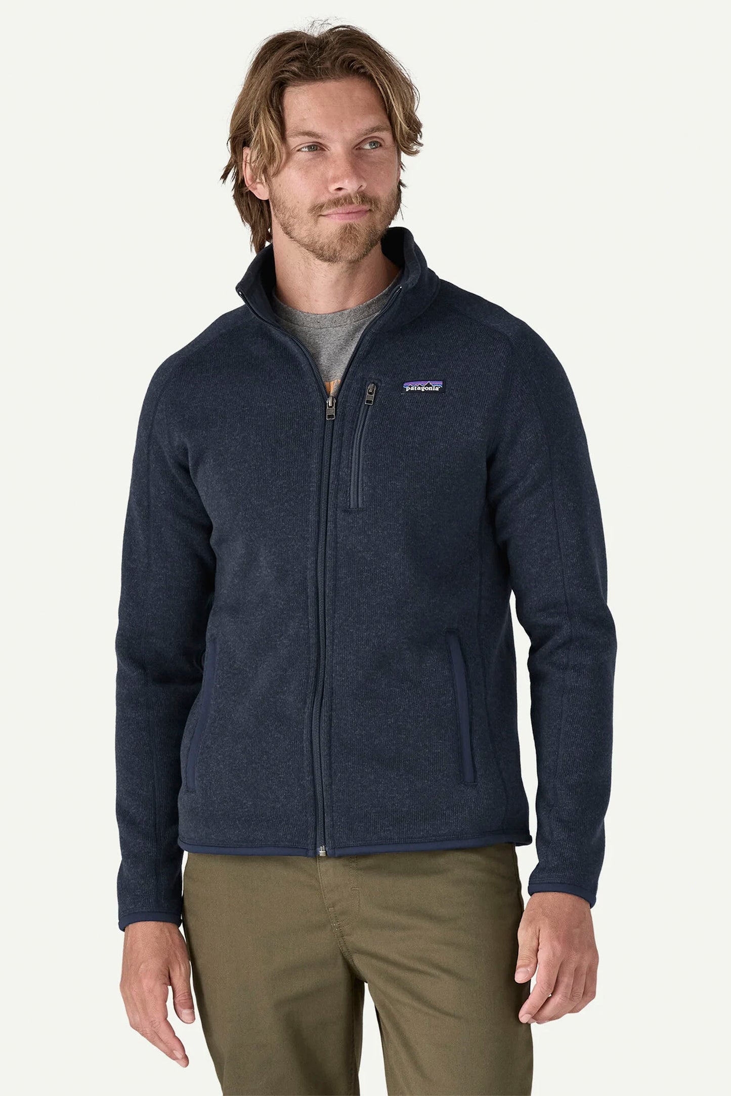 Pukas Surf Shop Patagonia Men’s Better Sweater Fleece Jacket in New Navy