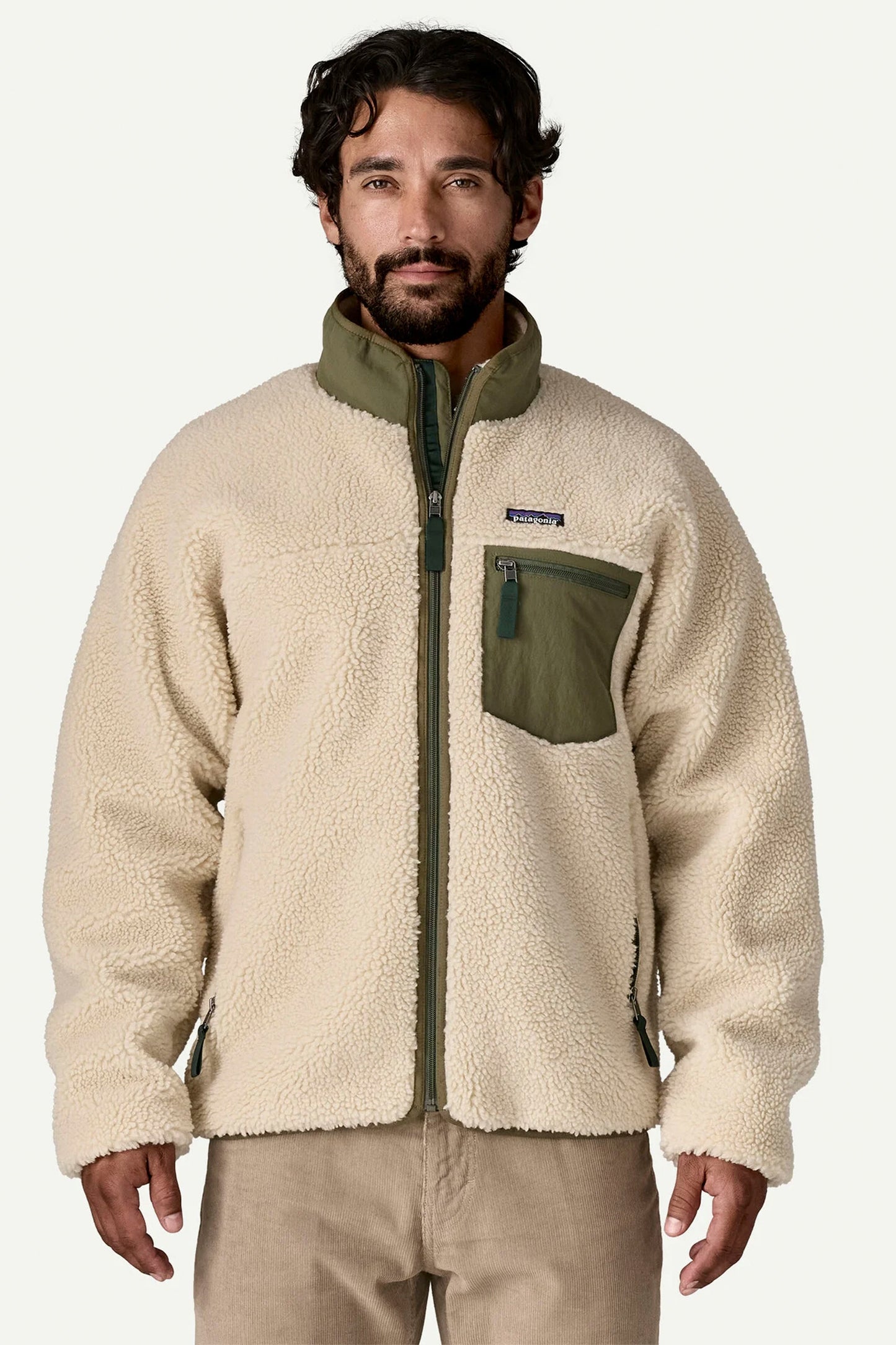 Pukas Surf Shop Patagonia Men’s Classic Retro-X Fleece Jacket in Dark Natural