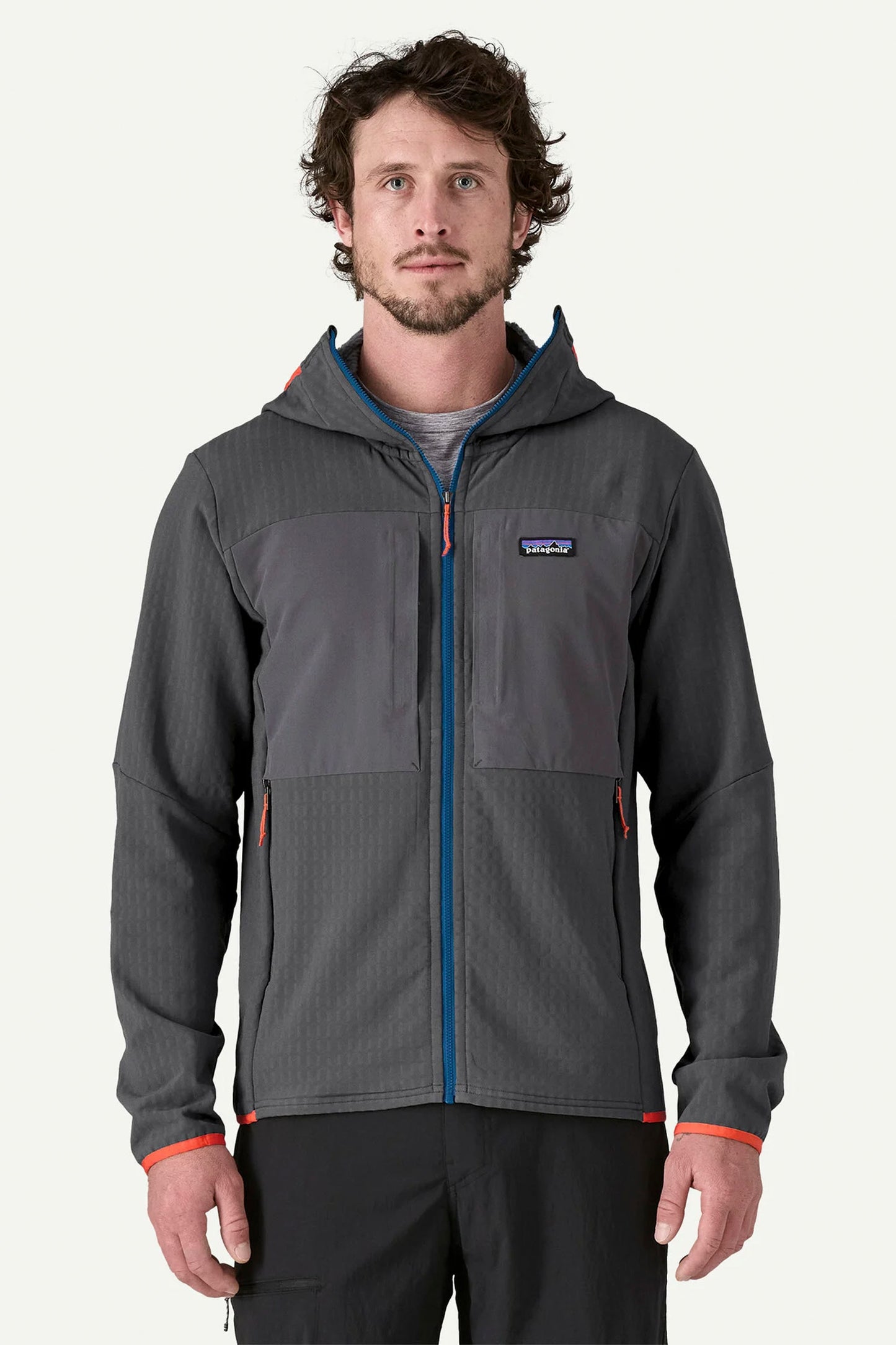 Pukas Surf Shop Patagonia R2 TechFace midlayer hoody in FGE