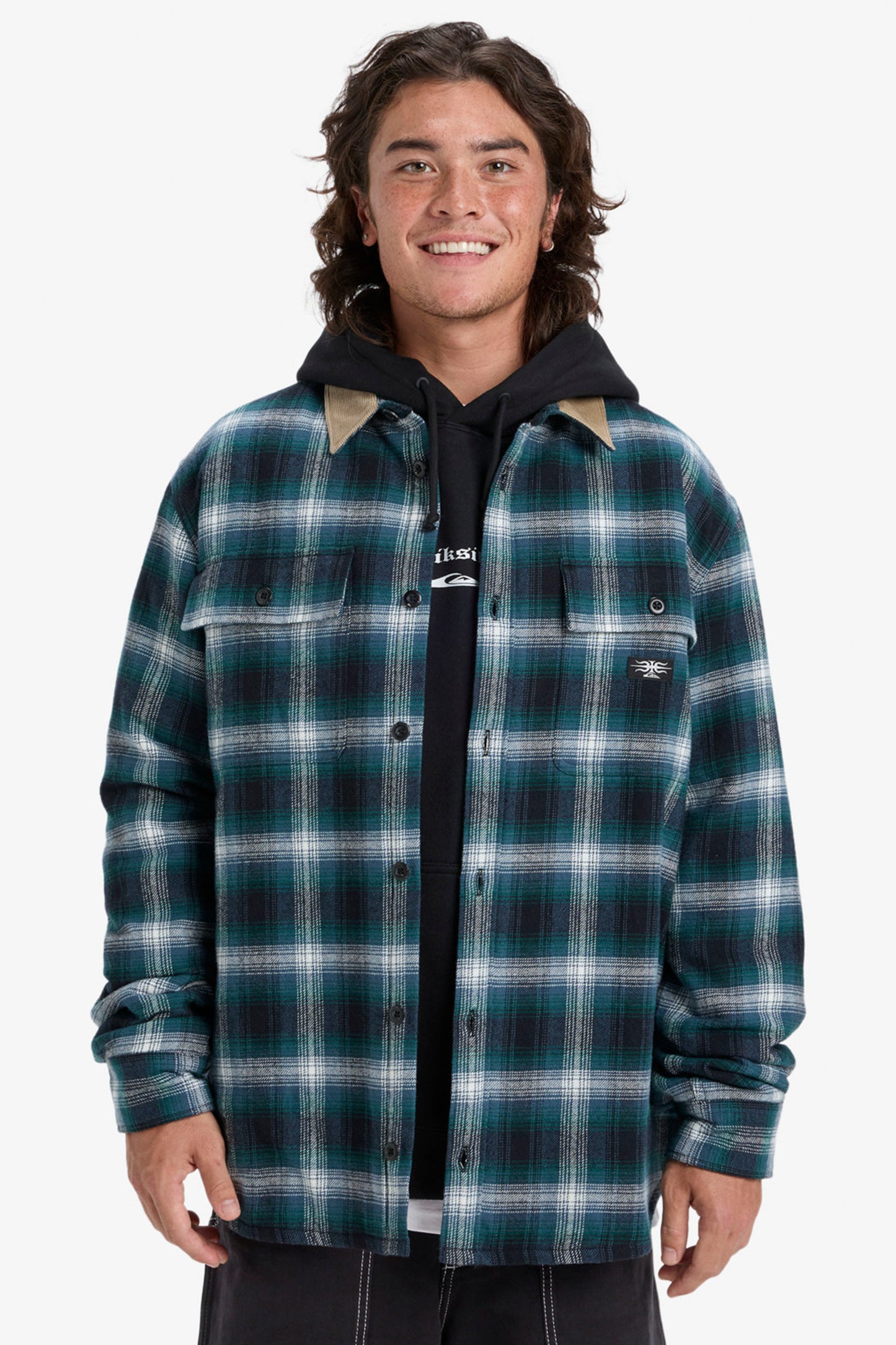 Pukas Surf Shop Quiksilver Desert Shadow check shirt relaxed long-sleeve style