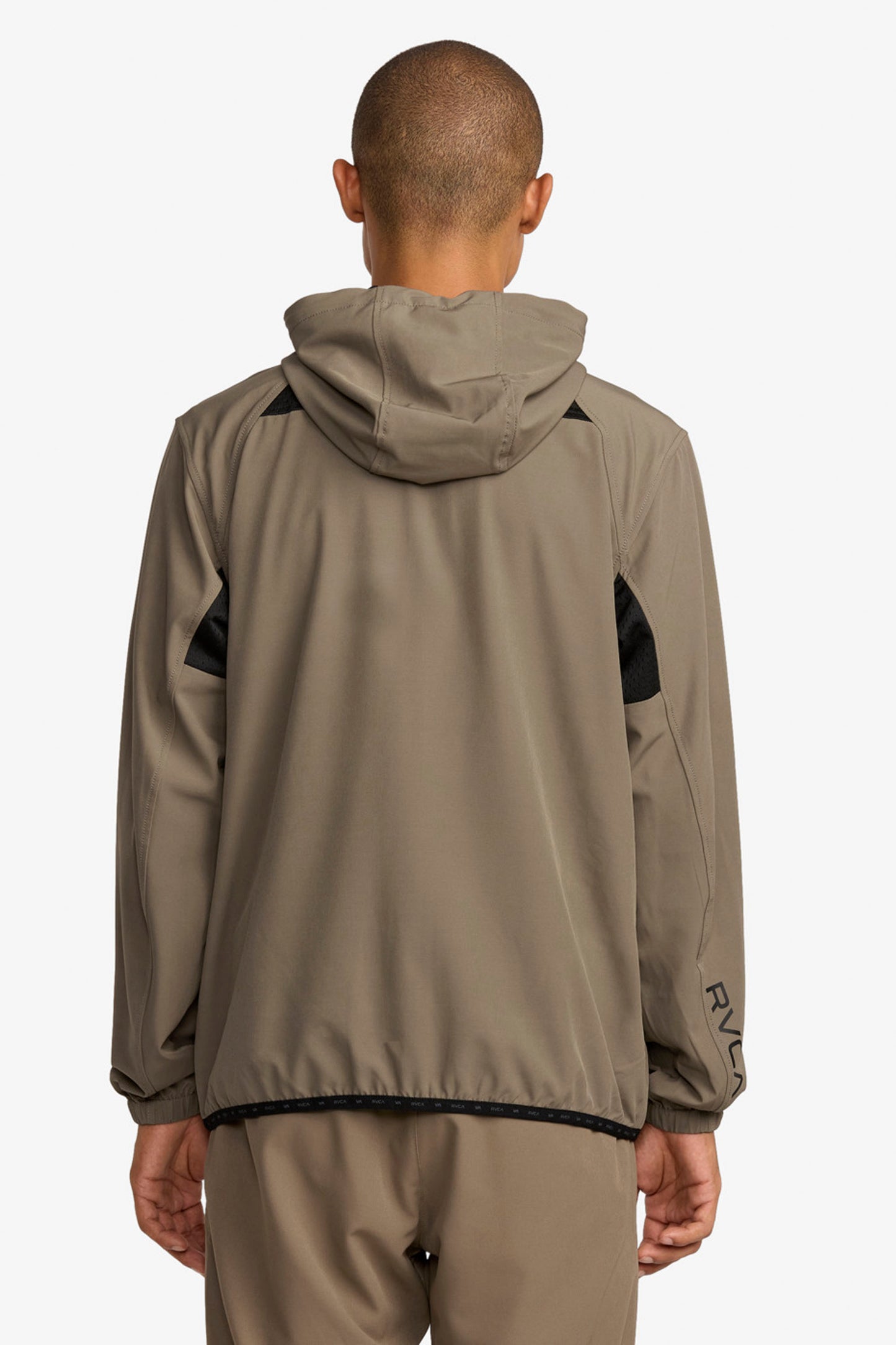 Pukas Surf Shop RVCA hooded jacket in Mushroom