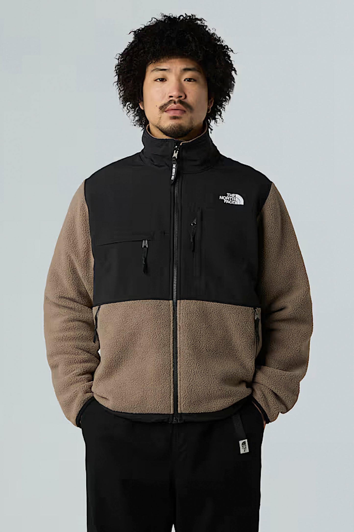 Pukas Surf Shop The North Face Men’s Retro Denali Jacket in Mocha Brown / TNF Black