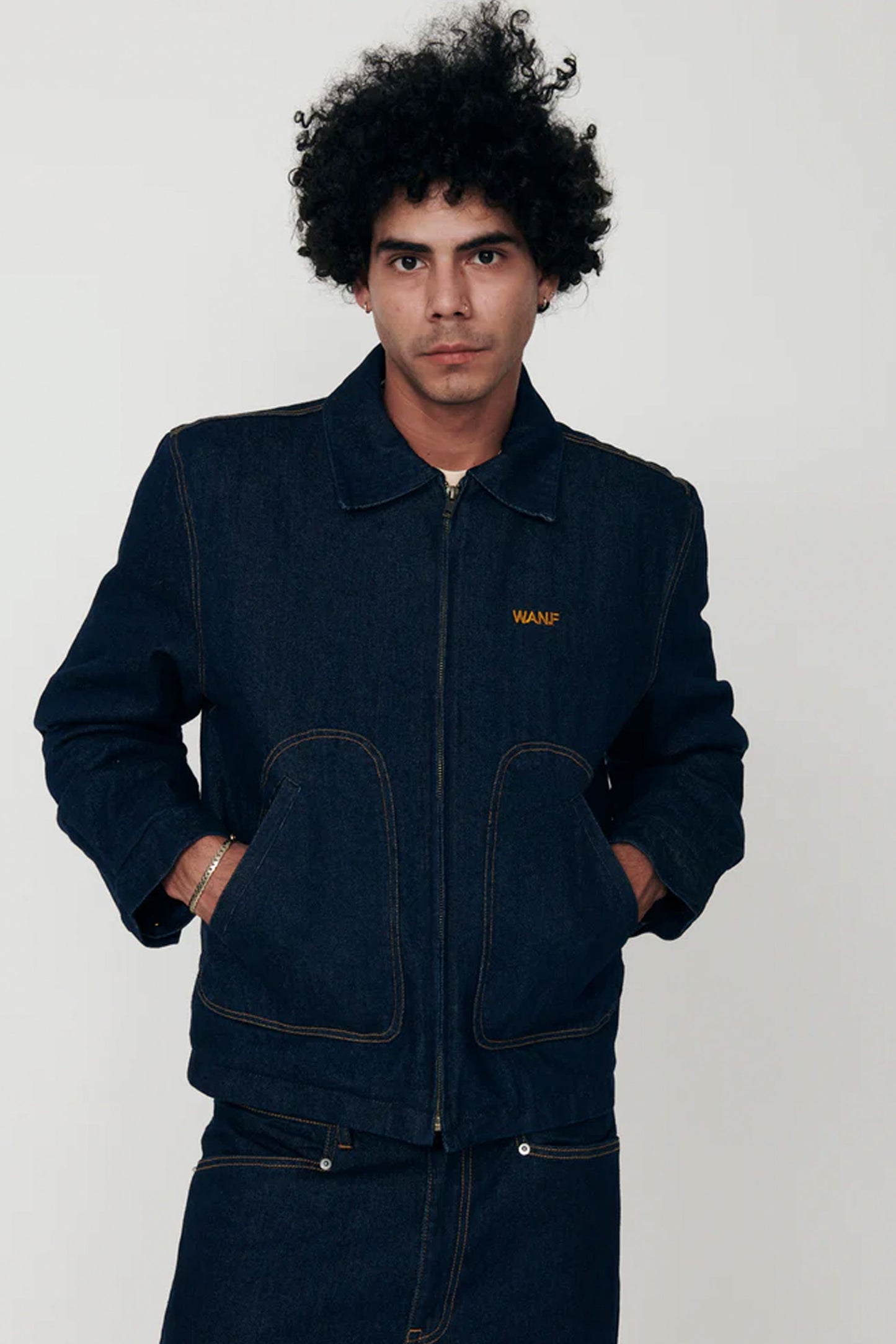 Pukas Surf Shop Man Jacket WANF Club Denim Deep Night