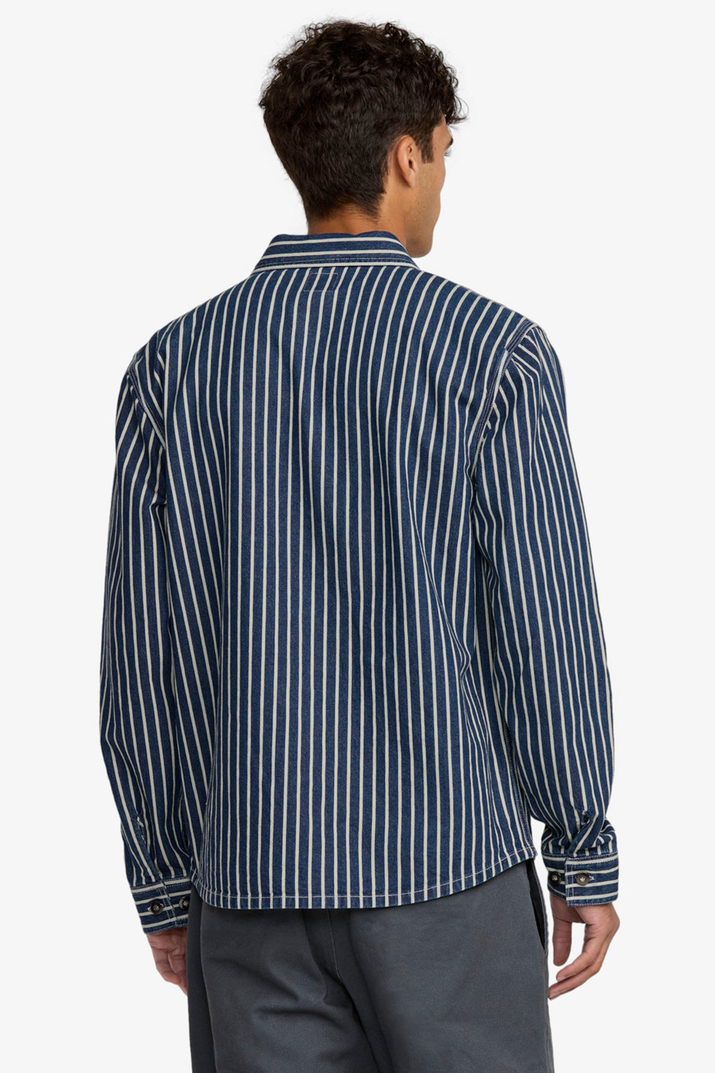 Pukas Surf Shop RVCA canvas overshirt (Dayshift Hickory)