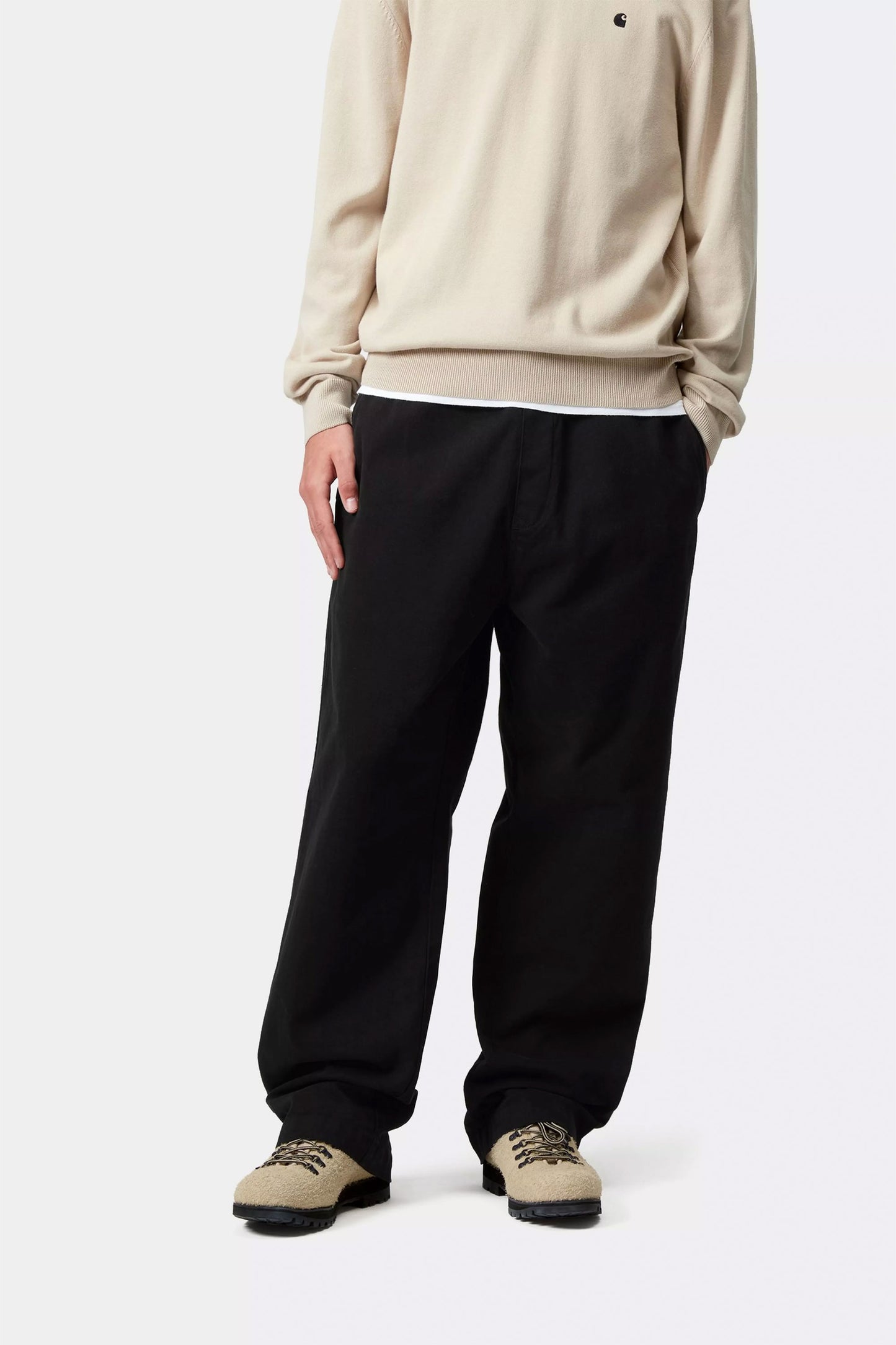 Pukas Surf Shop Carhartt Wip garment-dyed pants in black