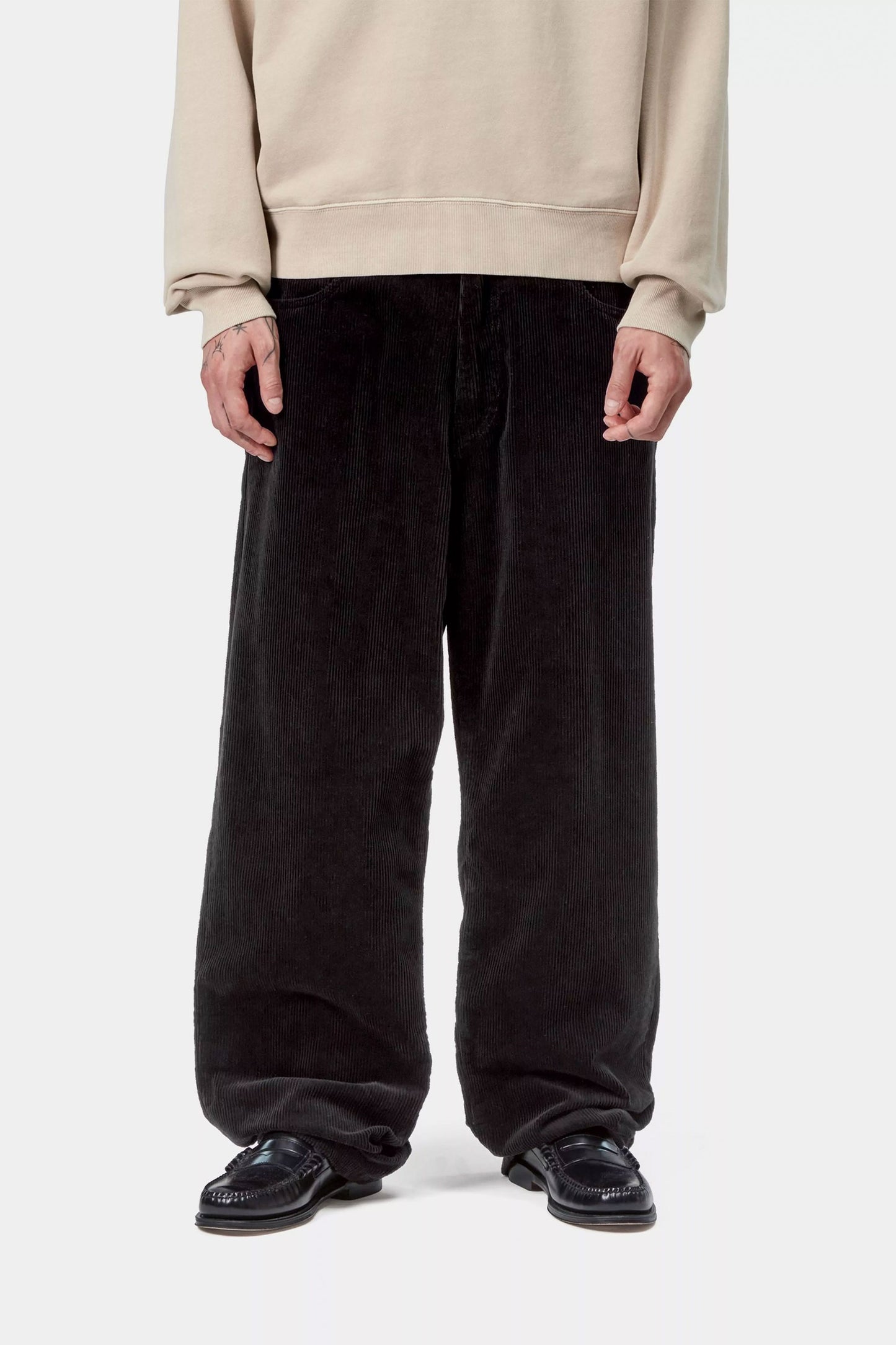 Pukas Surf Shop Carhartt WIP tapered denim pant in black rinsed