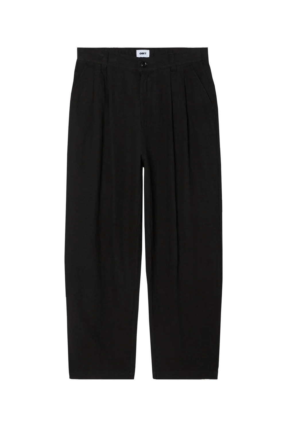 Black pants on a white background