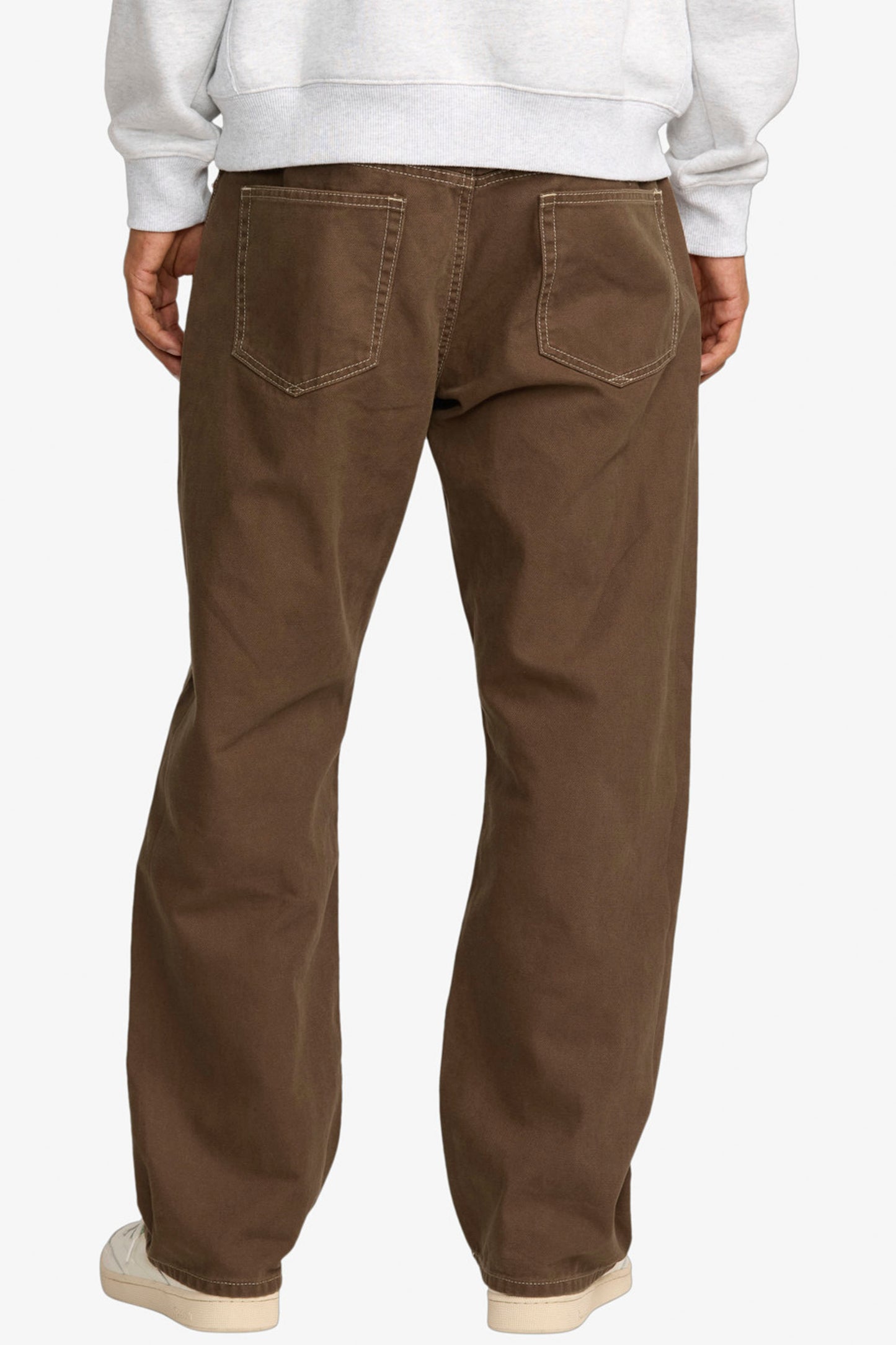 Pukas Surf Shop RVCA Dayshift 5 Pocket pant bombay brown relaxed fit canvas trousers
