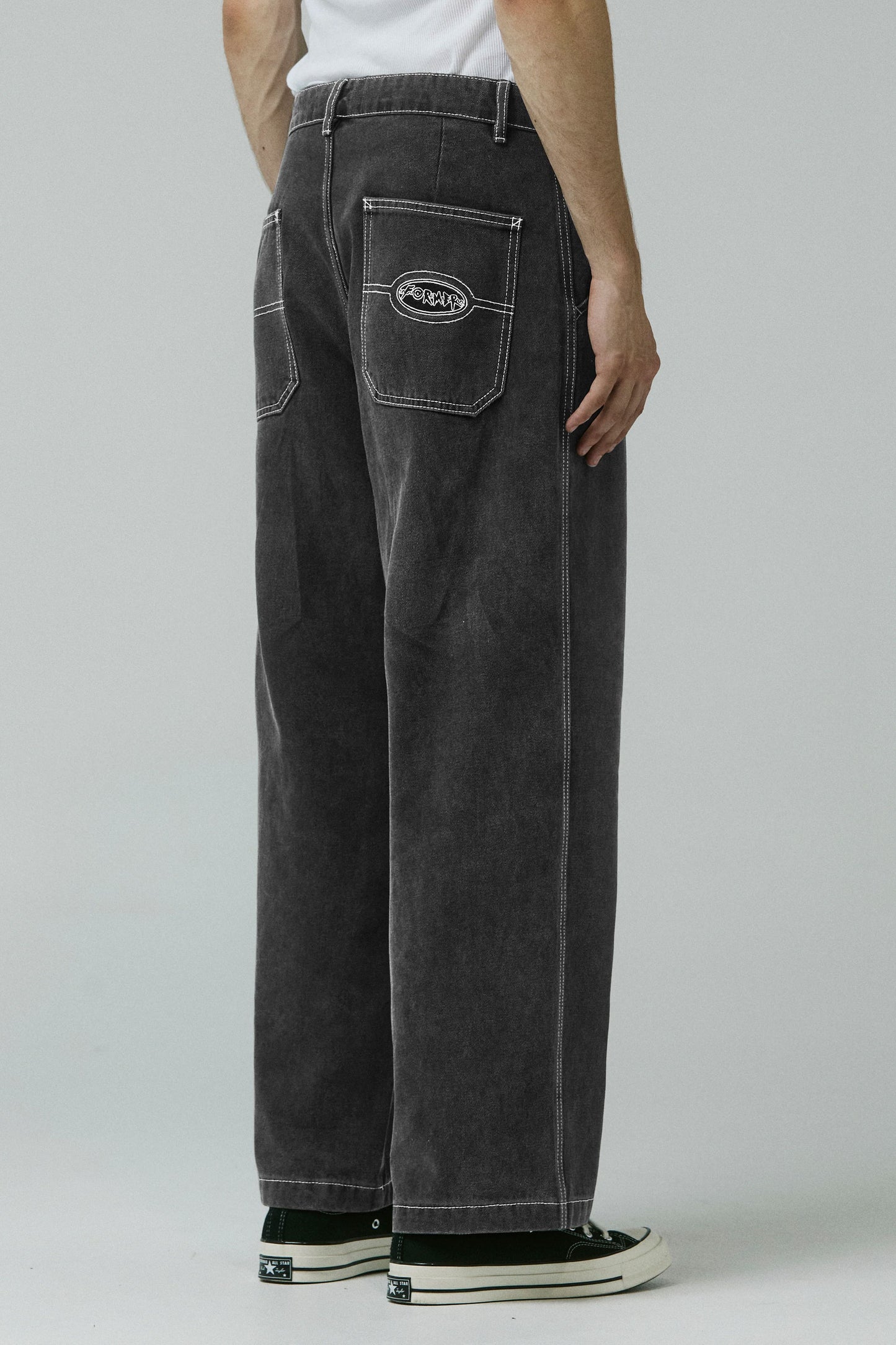 Pukas Surf Shop Man Pants Former Reynolds Flatline Denim Washed Black
