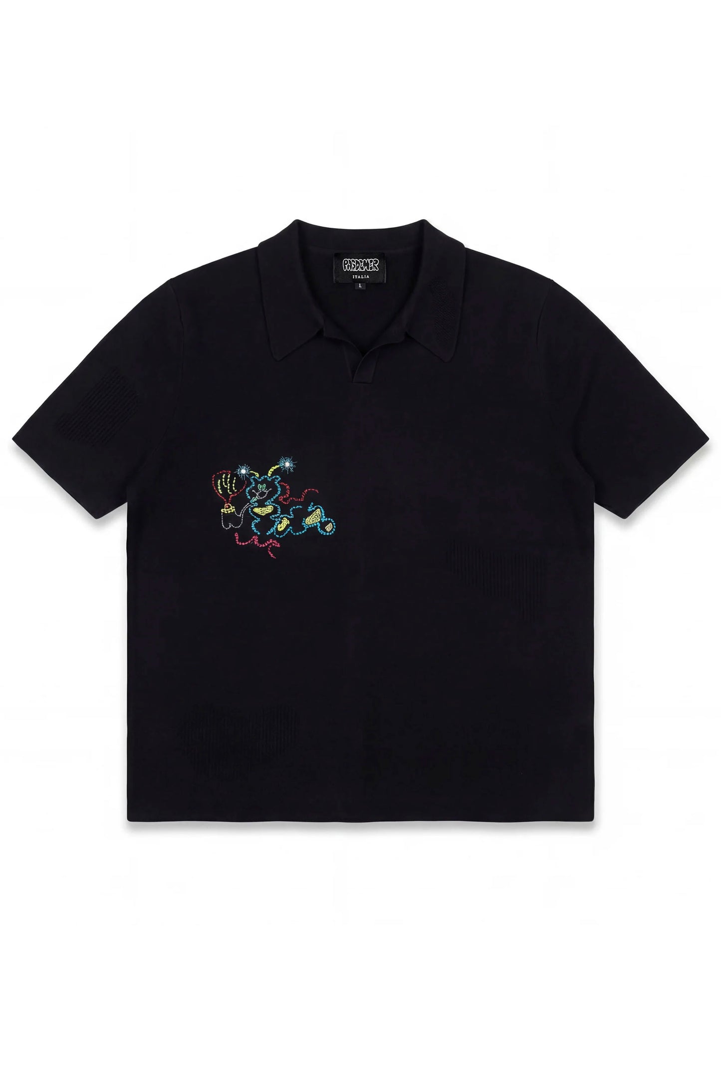 Pas de Mer Caterpillar polo in black for men
