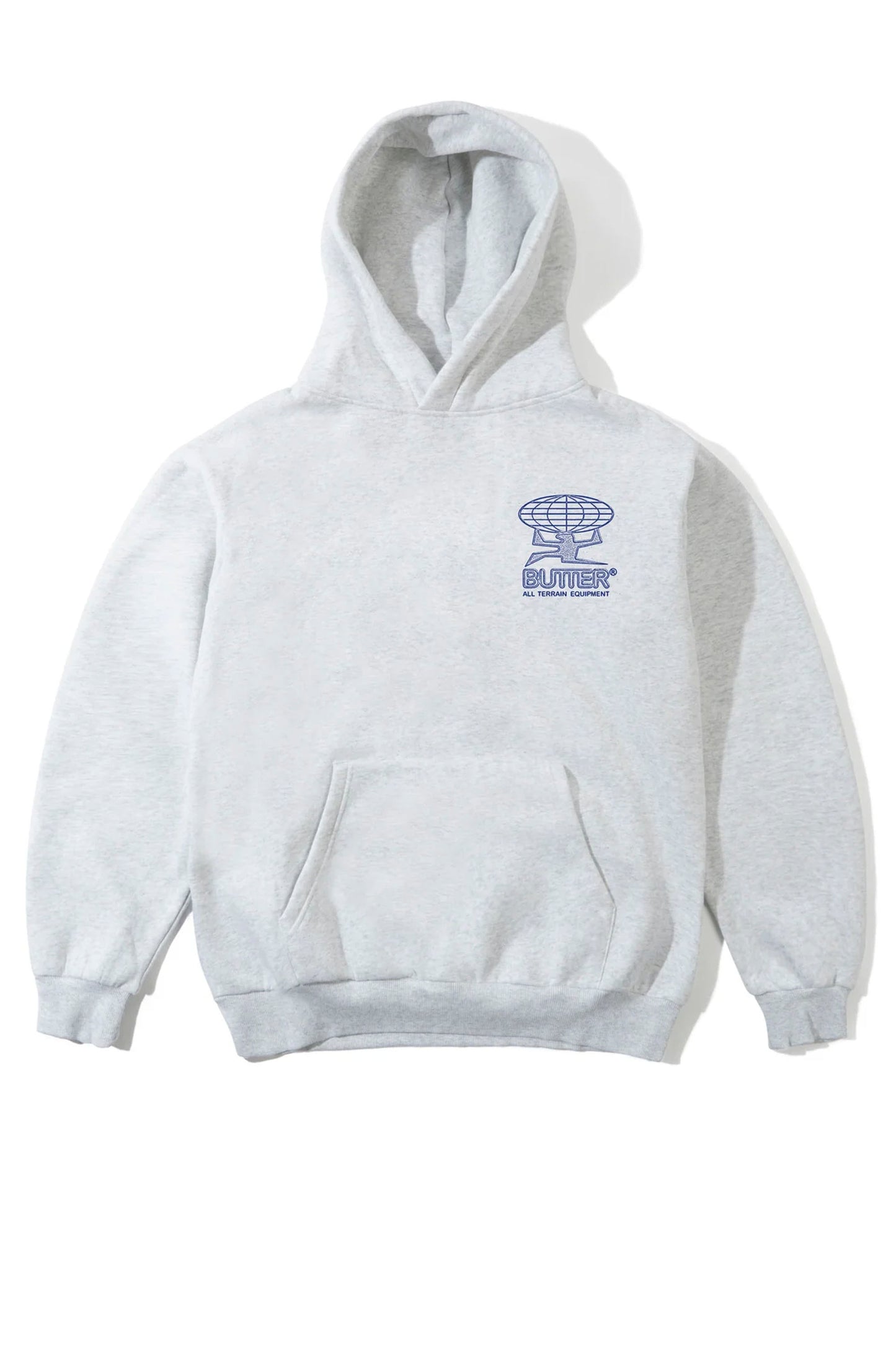BUTTER Terrain Pullover Hood ash men's hoodie