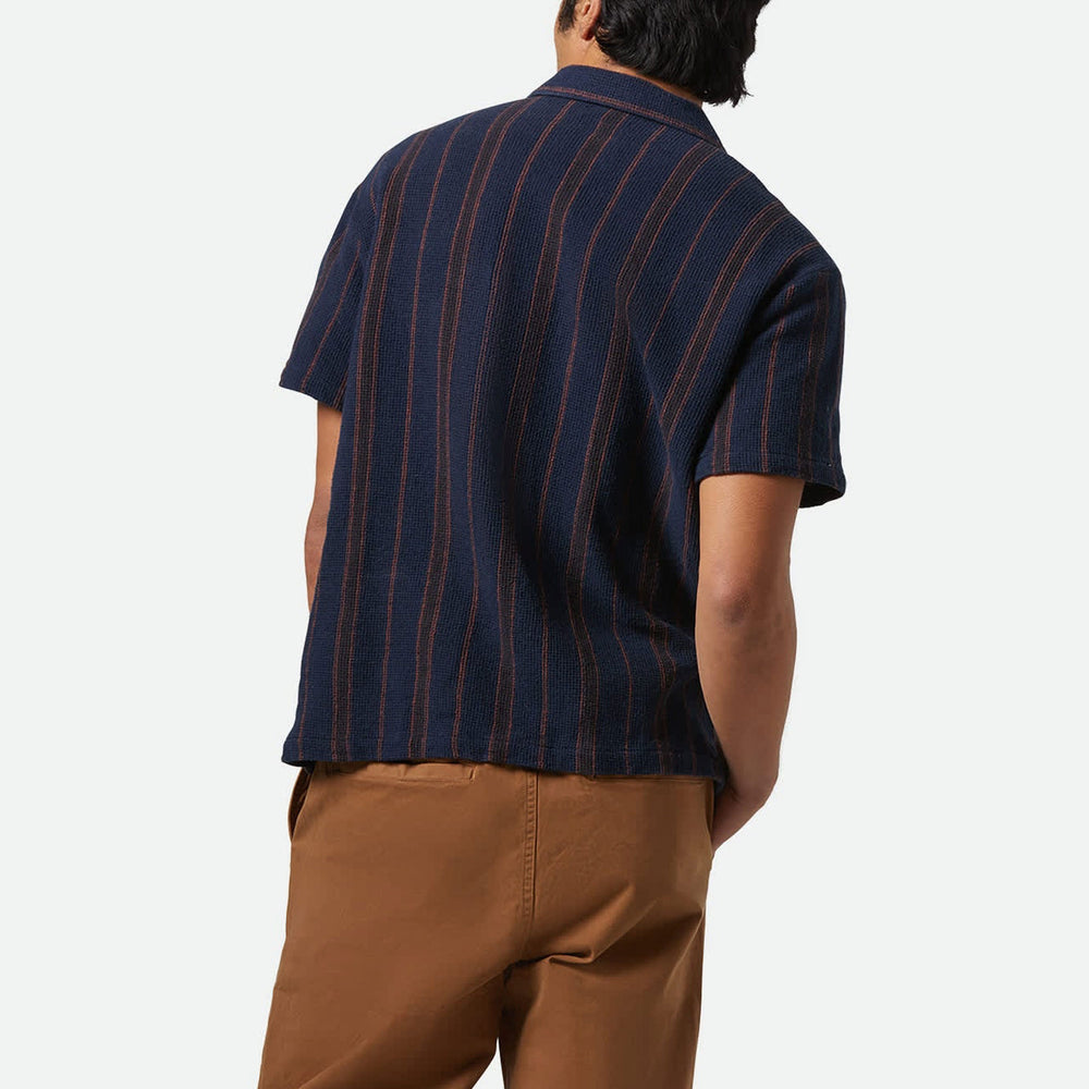 
                      
                        Pukas Surf Shop Man Shirt Brixton Bunker Waffle Stripe Woven Washed Navy
                      
                    