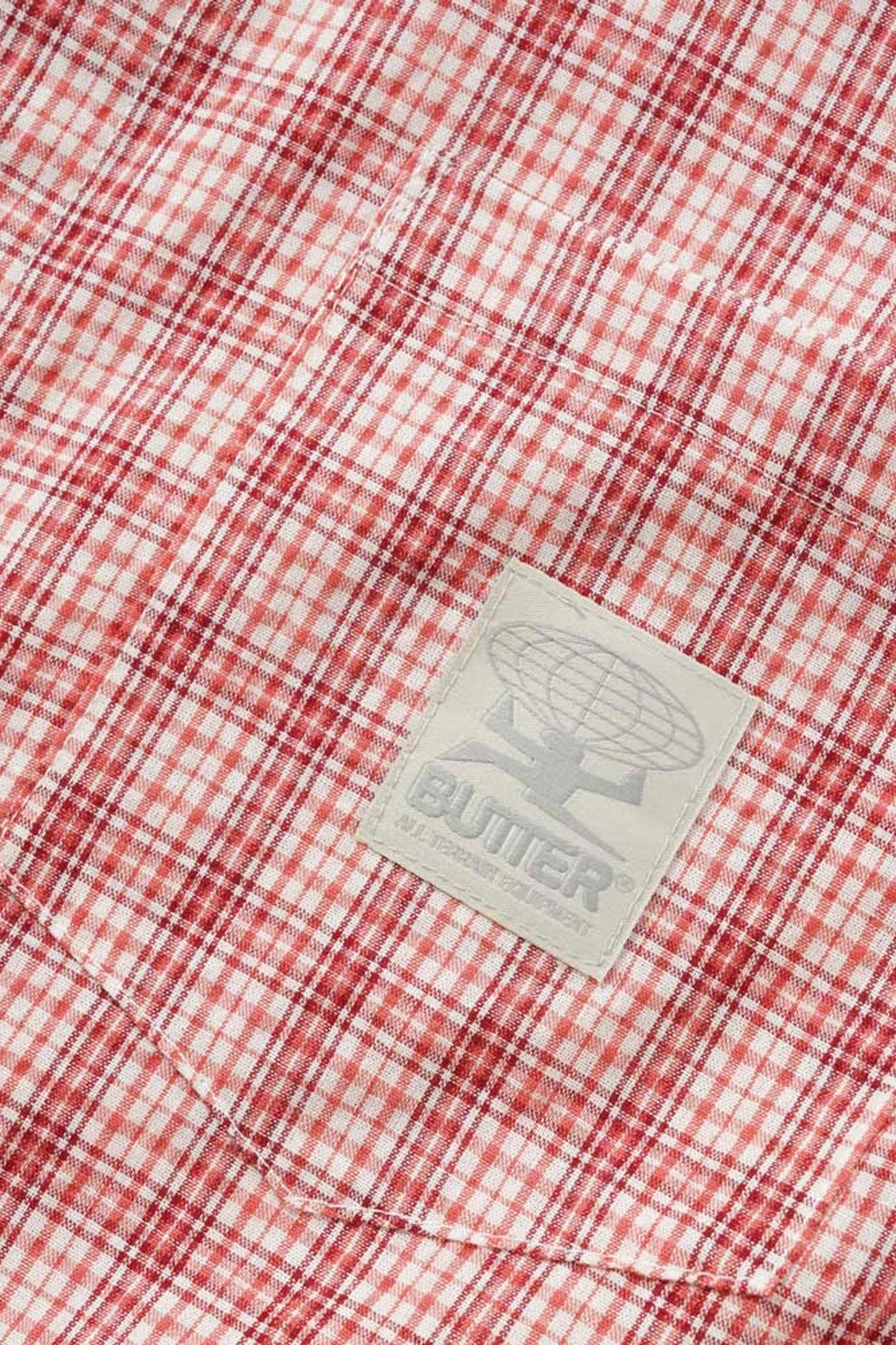 BUTTER Equipment Shirt rhubarb men's utility shirt