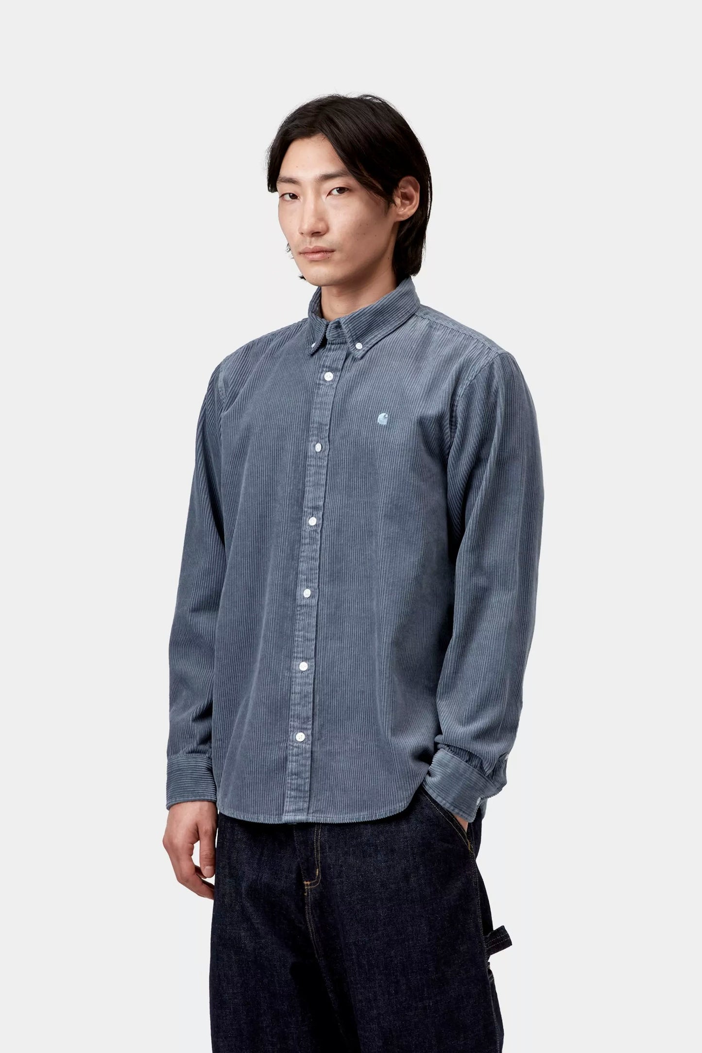 Pukas Surf Shop Carhartt WIP L/S Madison Cord Shirt Angelite corduroy relaxed fit