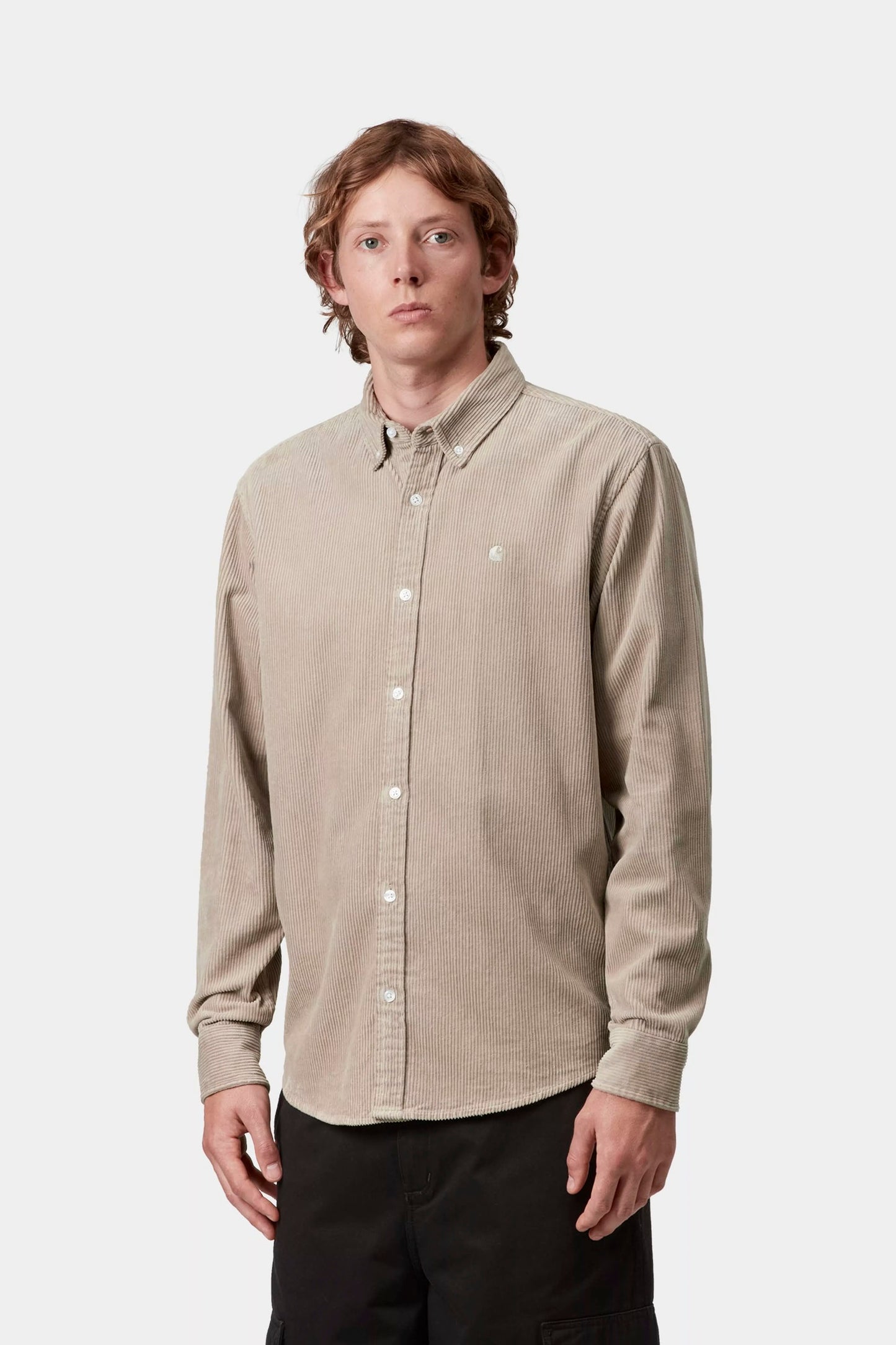 Pukas Surf Shop Carhartt WIP L/S Madison Cord Shirt Wall tone corduroy