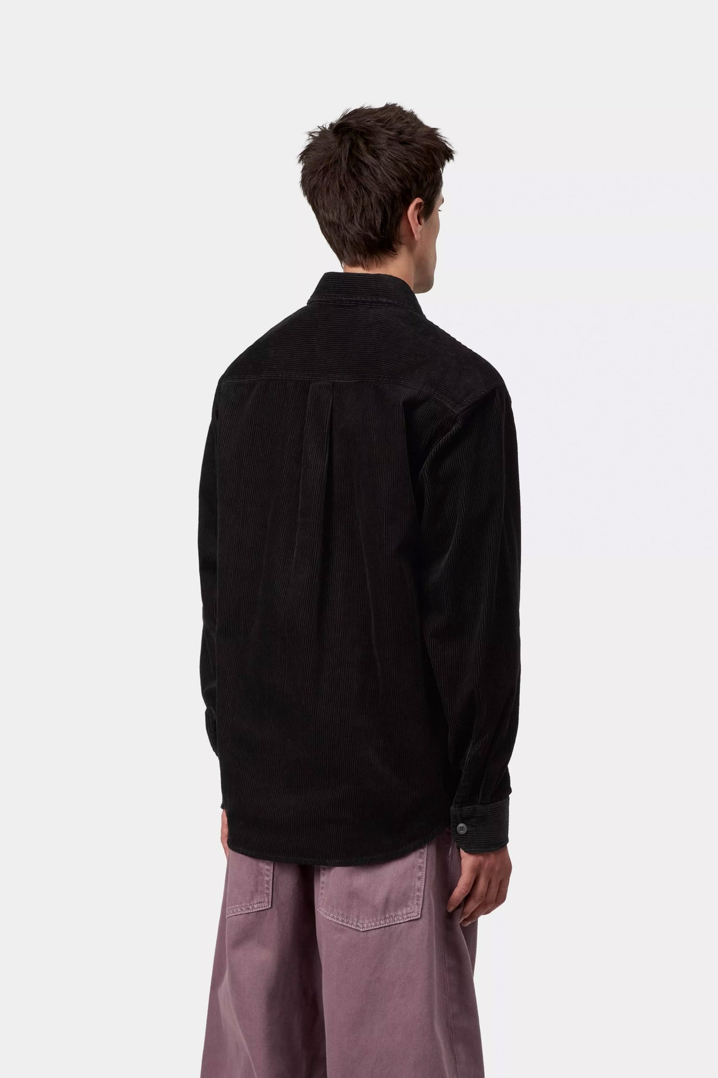 Pukas Surf Shop Carhartt Wip corduroy shirt in black